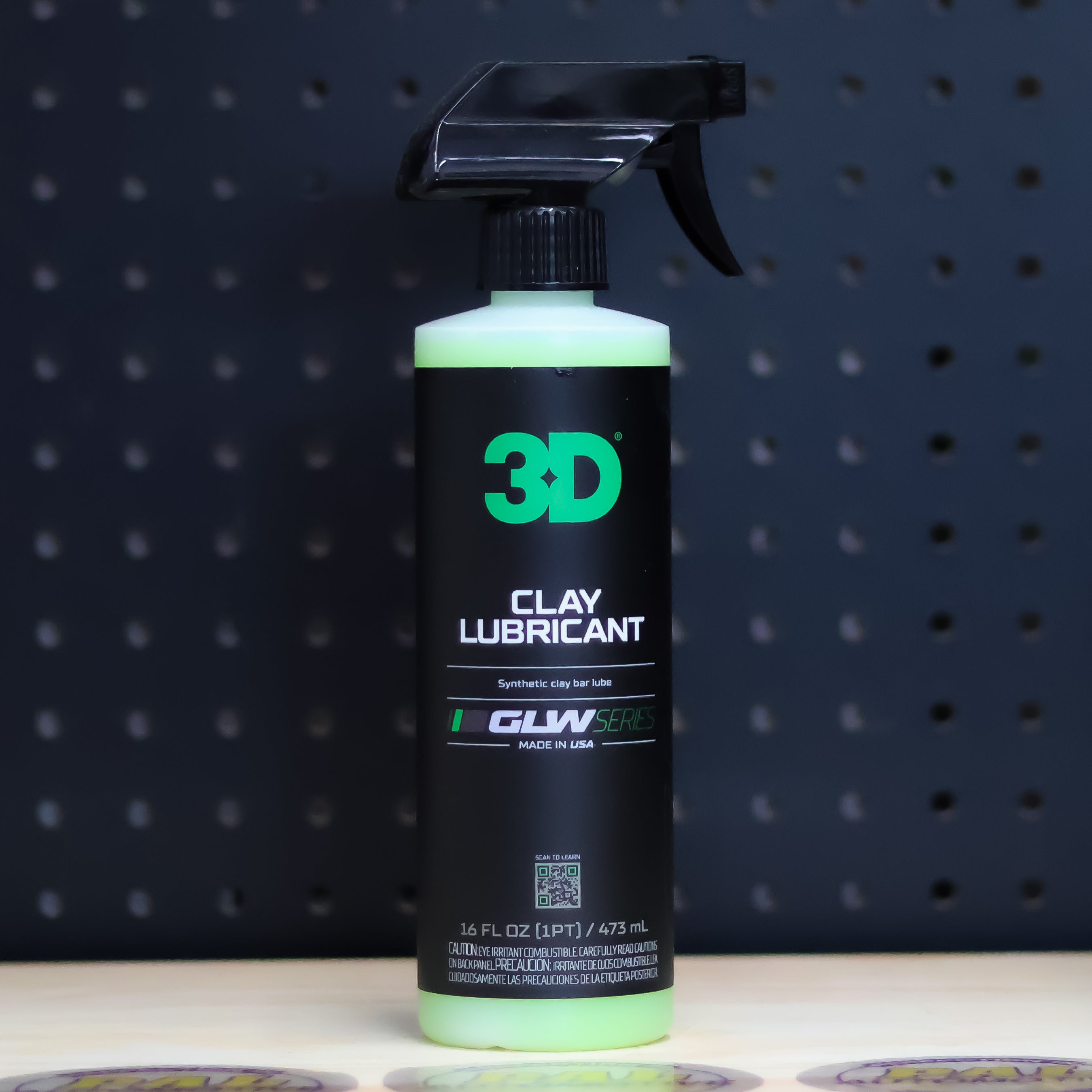 3D Car Care 3D GLW CLAY LUBE PINT - professional auto detailing tool accessory