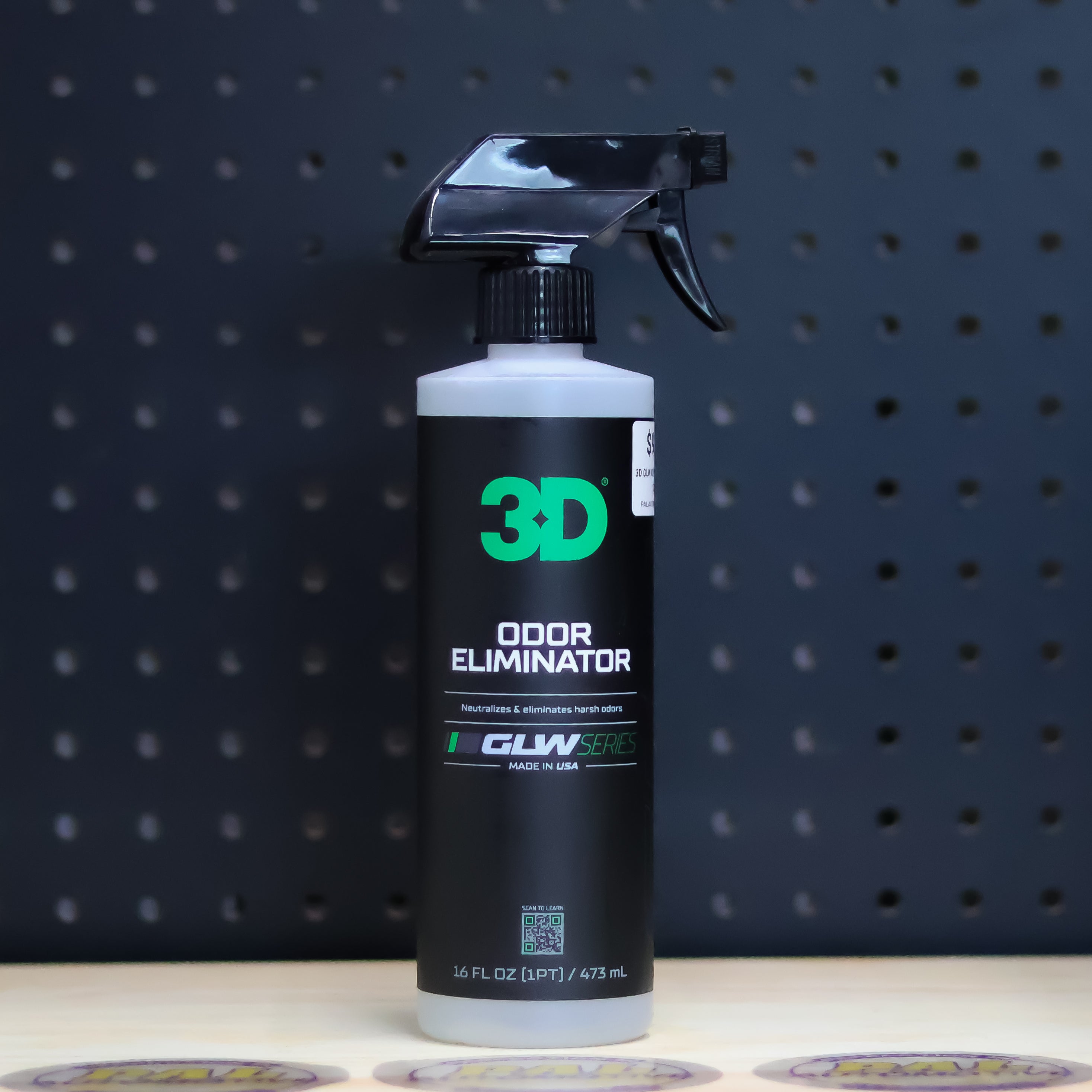 3D Car Care 3D GLW ODOR ELIMINATOR PINT - professional auto detailing tool accessory