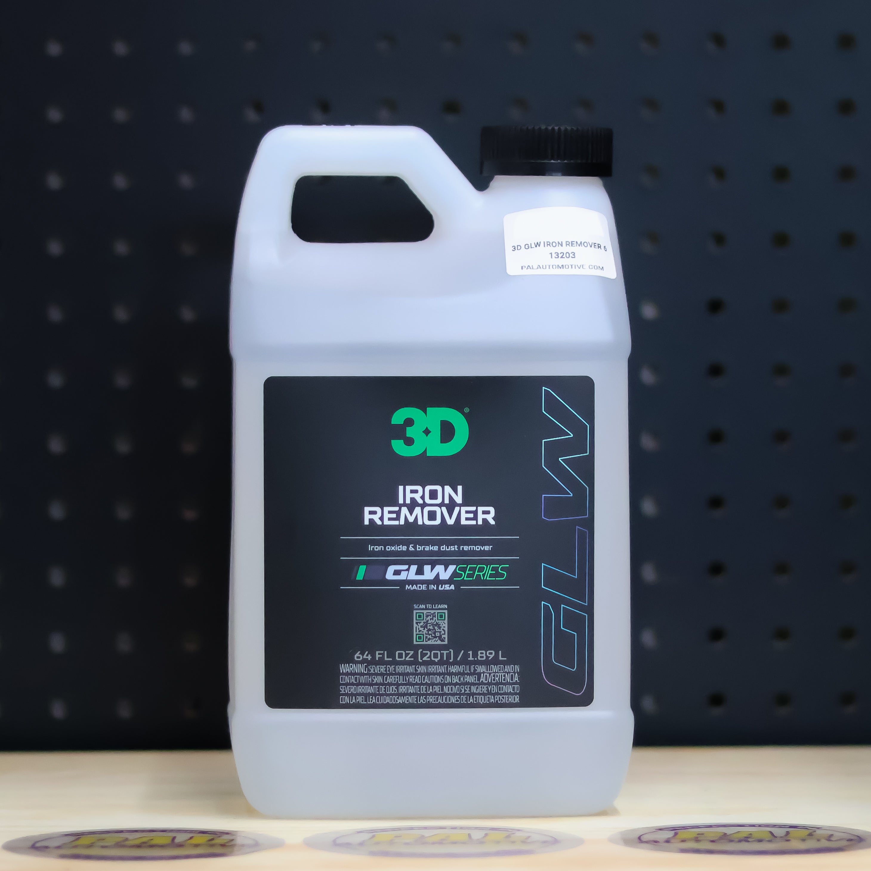 3D Car Care 3D GLW IRON REMOVER 64 OZ - iron-removing wheel cleaner for brake dust removal