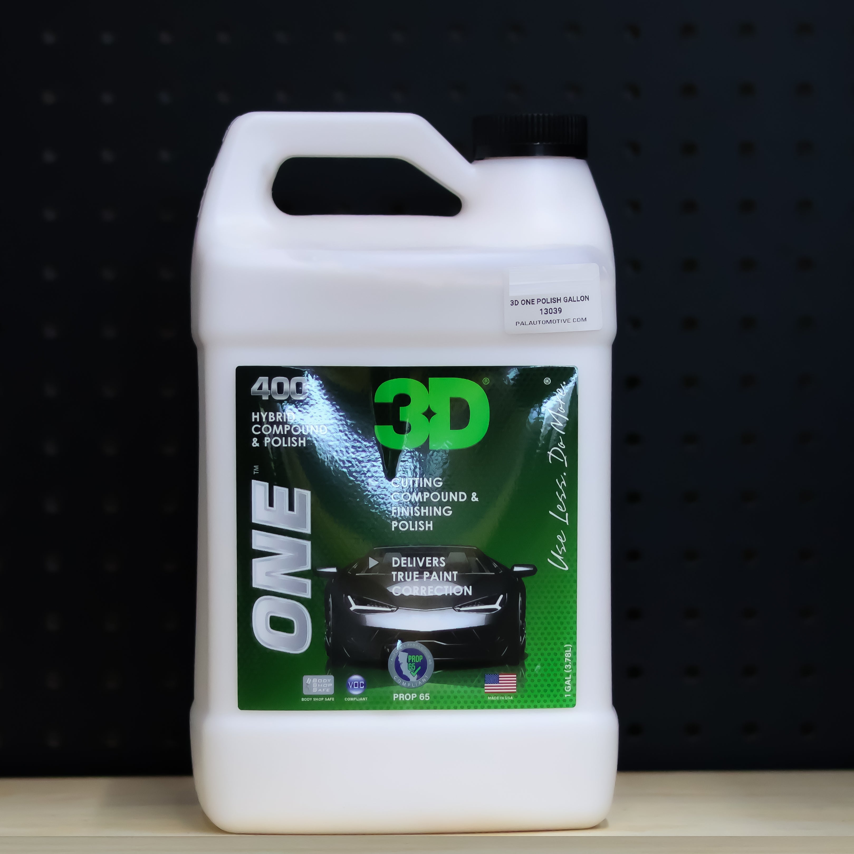 3D Car Care 3D ONE Hybrid Compound and Polish | One Step 1 Gallon - professional paint correction compound