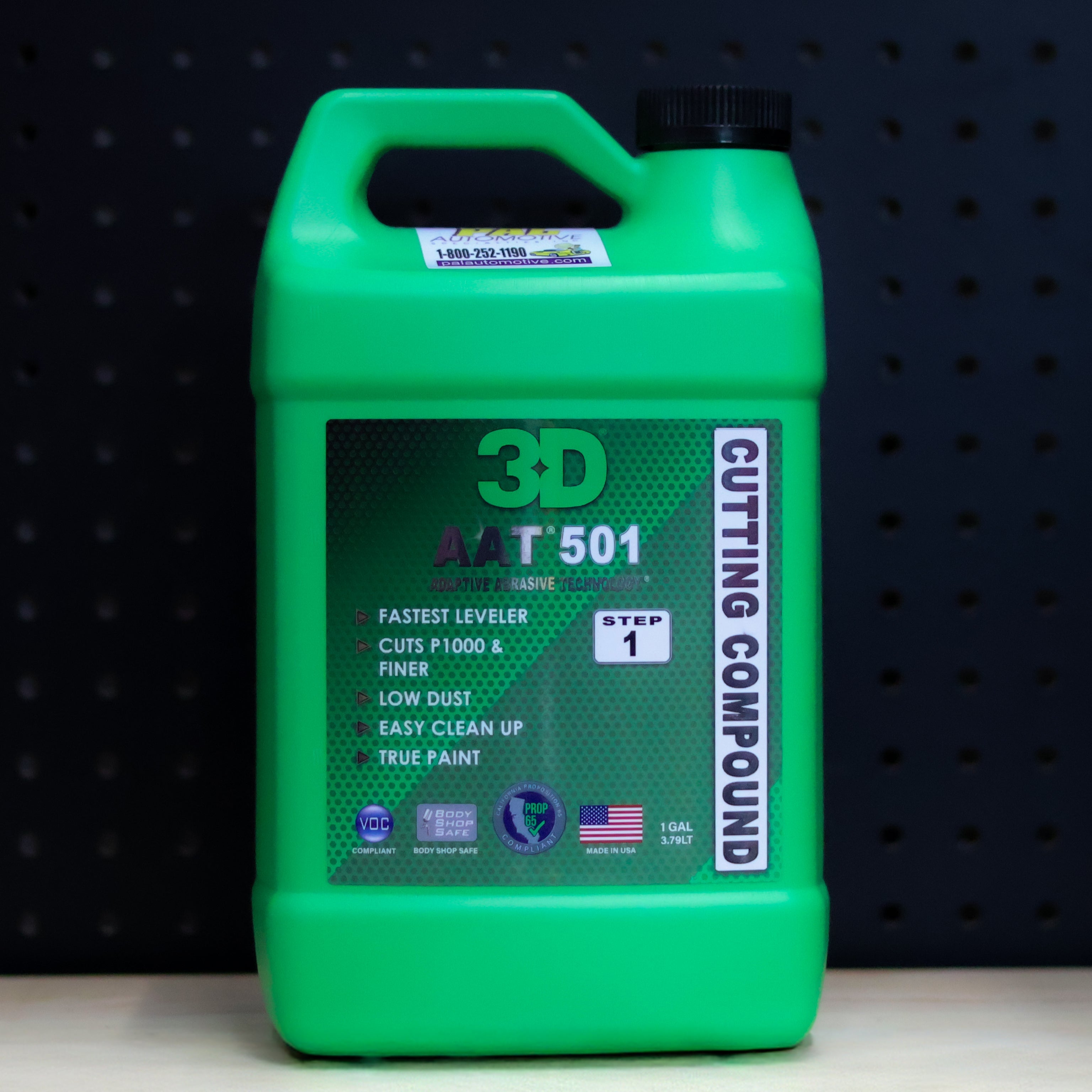 3D Car Care 3D 501 AAT RUBBING COMPOUND GALLON - professional paint correction compound