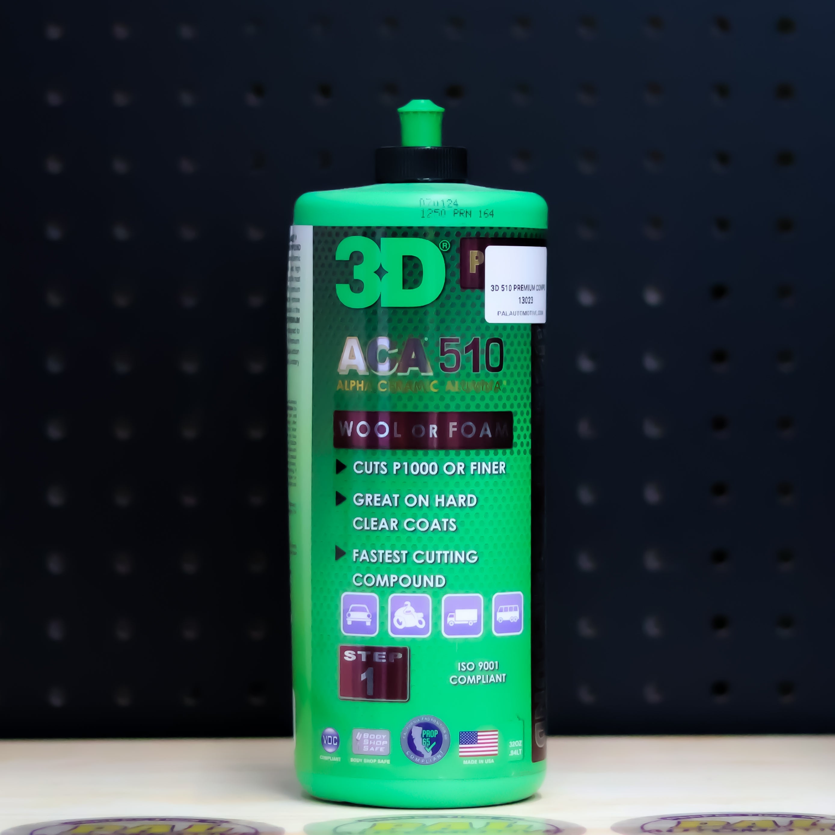 3D Car Care 3D 510 PREMIUM COMPOUND QUART - professional paint correction compound