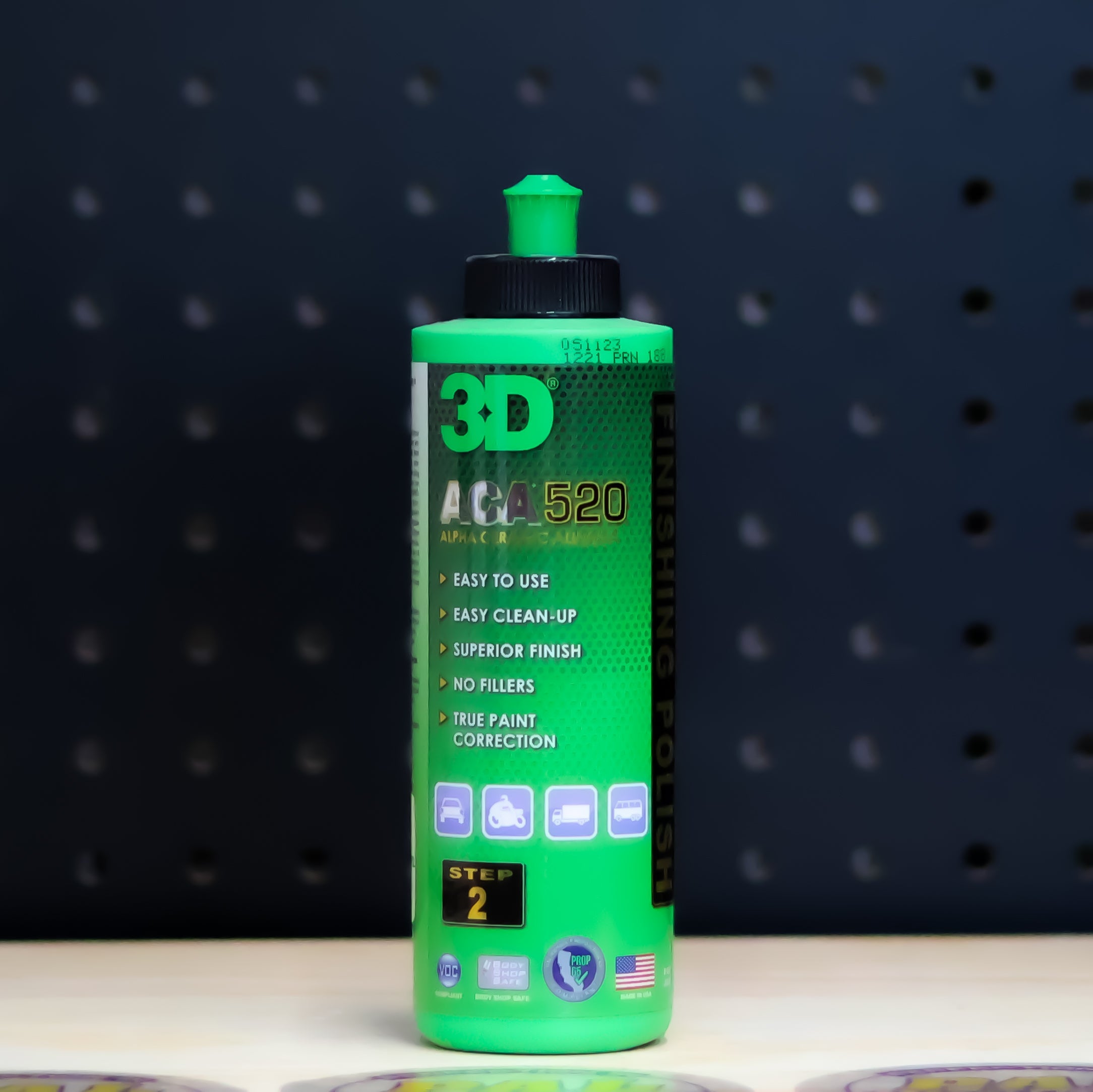 3D Car Care 3D 520 ACA FINISHING POLISH 8 OZ - professional paint correction compound
