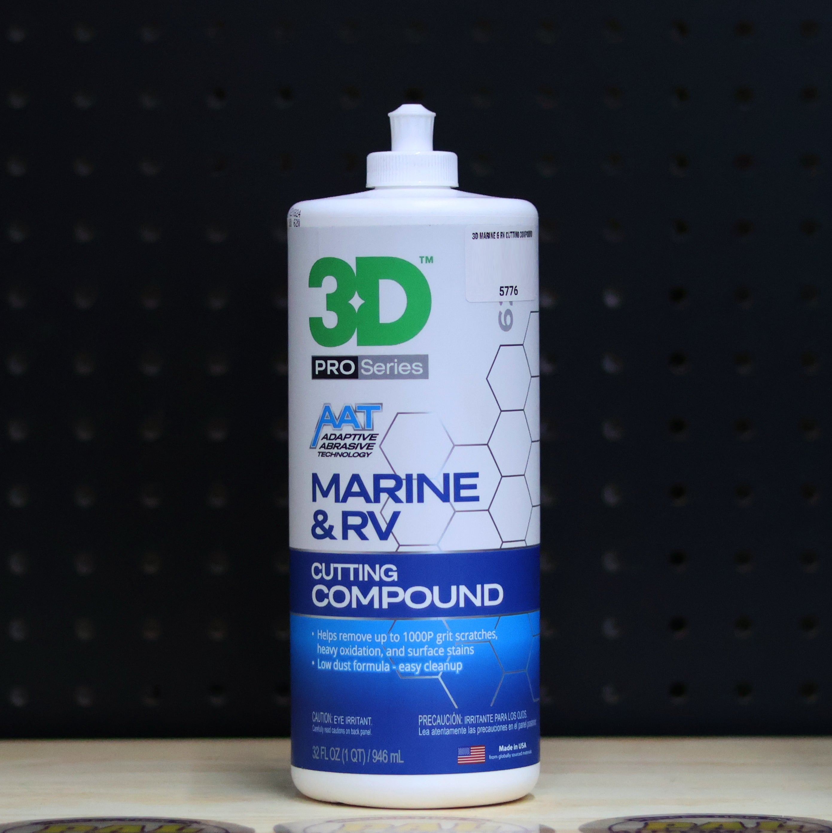 3D Car Care 3D Marine & RV Cutting Compound - professional paint correction compound