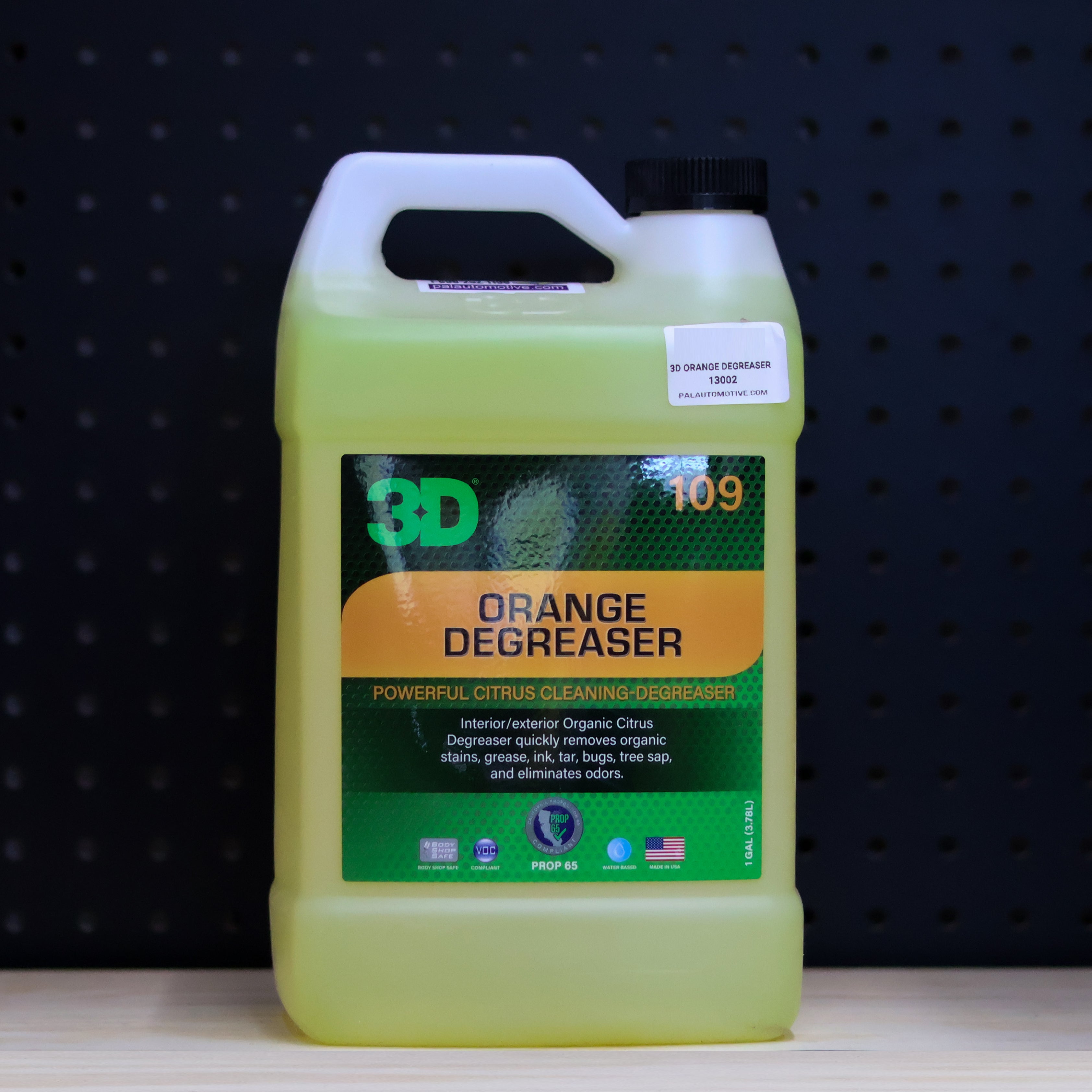 3D Car Care 3D ORANGE DEGREASER GALLON - heavy-duty engine degreaser for auto detailing