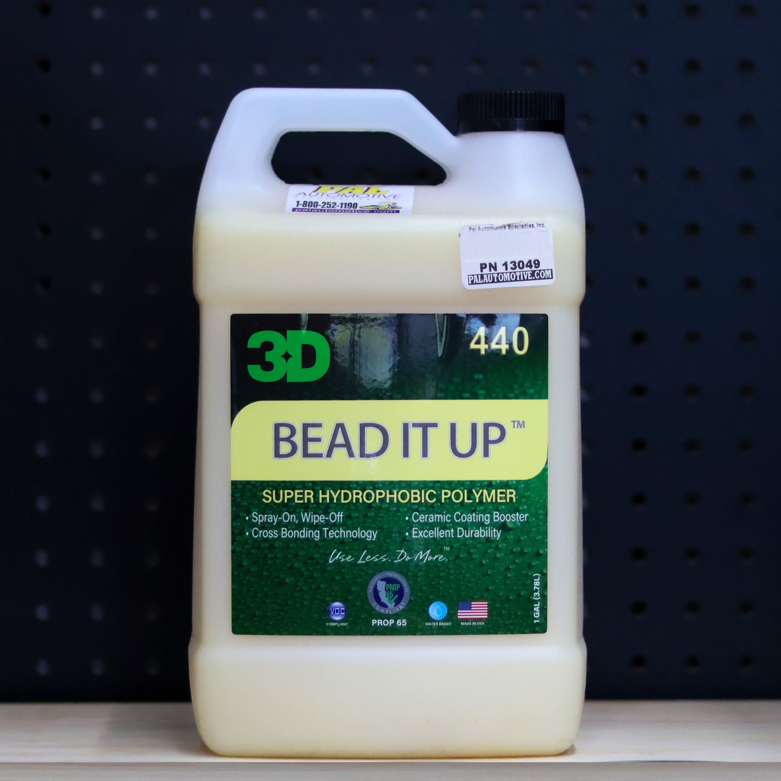 3D Car Care 3D BEAD IT UP GALLON - professional auto detailing tool accessory