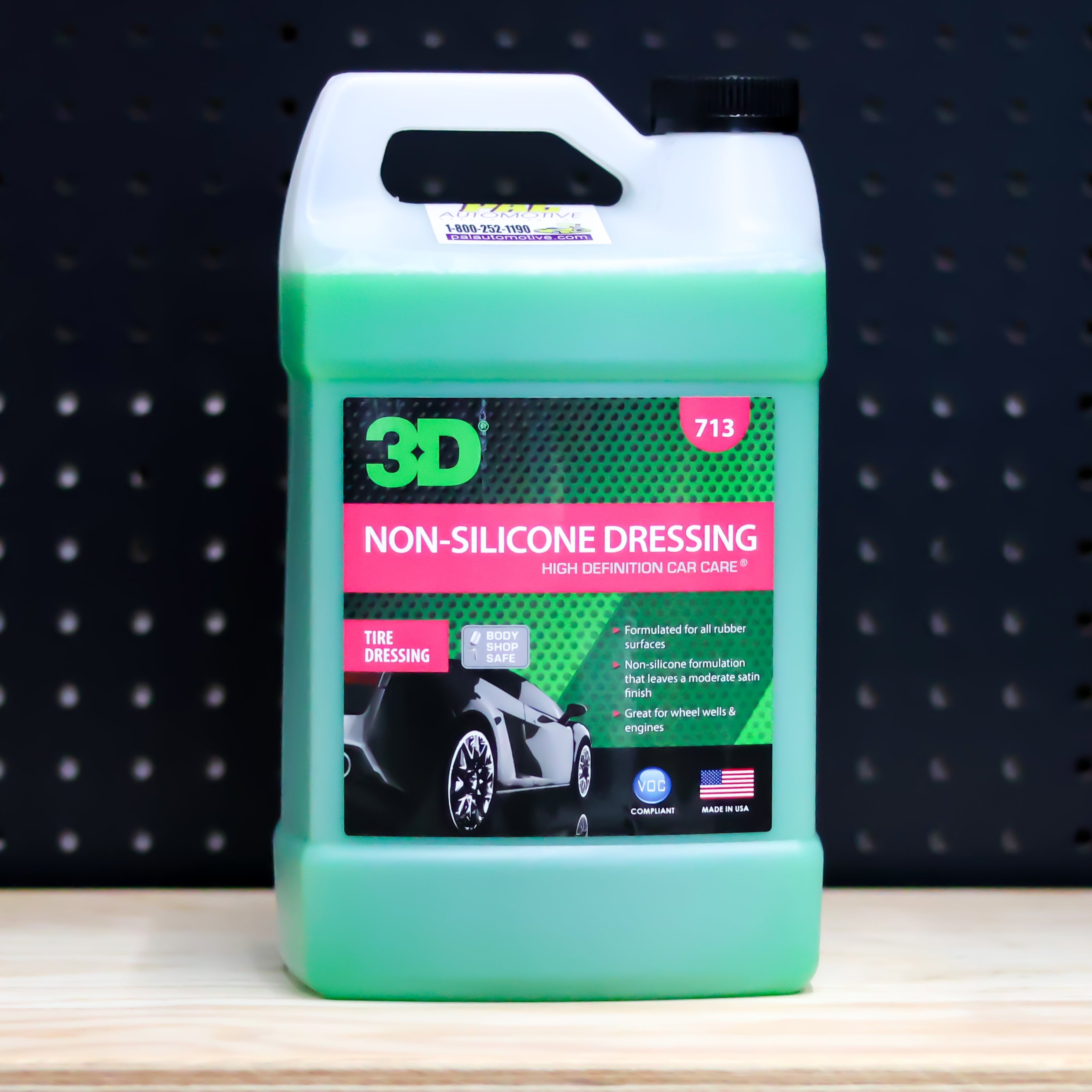Pal Automotive Non-Silicone Dressing 1 GALLON - SiO2 ceramic tire dressing for lasting shine