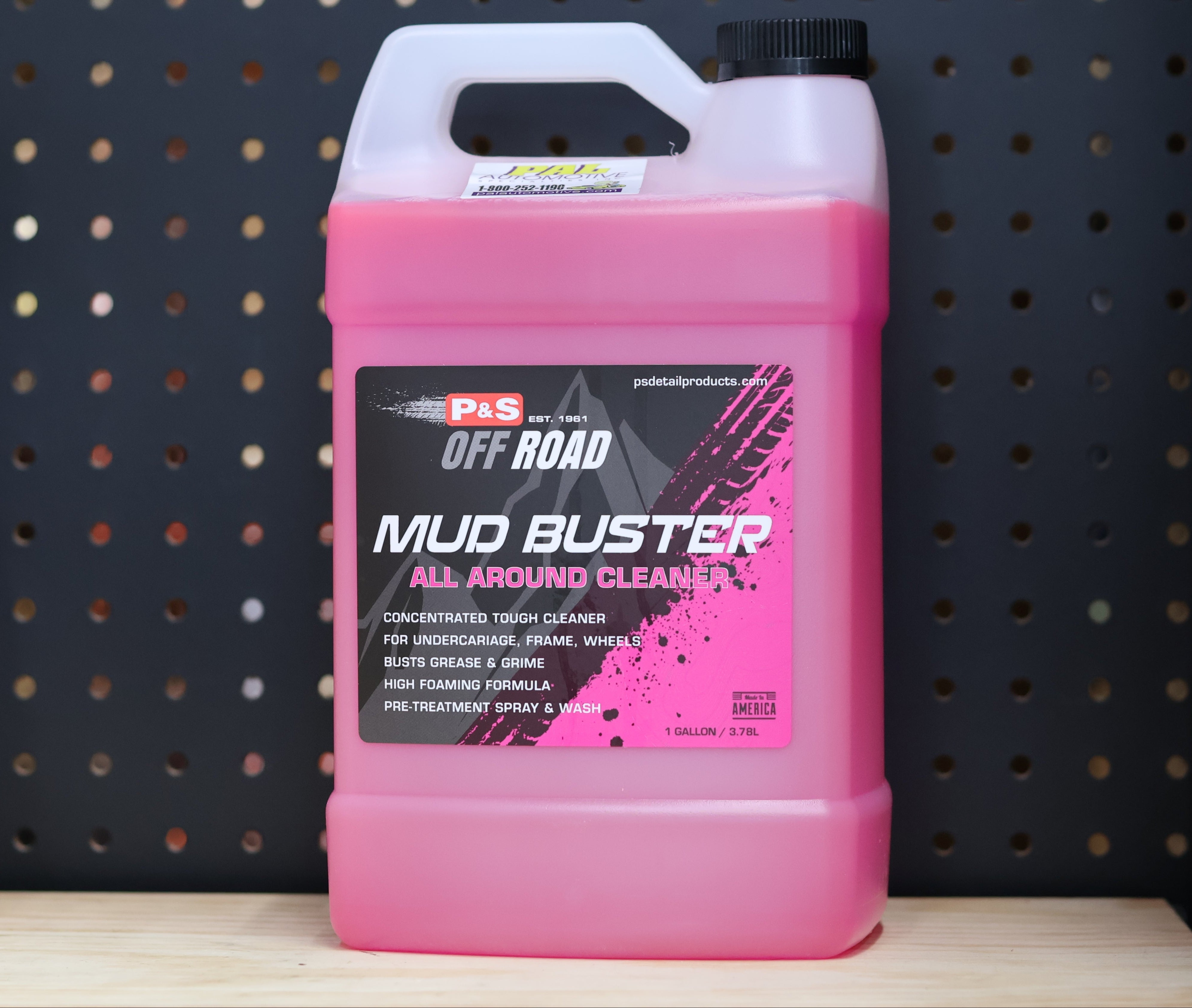 P&S Detailing Products P&S Mud Buster General Purpose Cleaner 1GAL - iron-removing wheel cleaner for brake dust removal