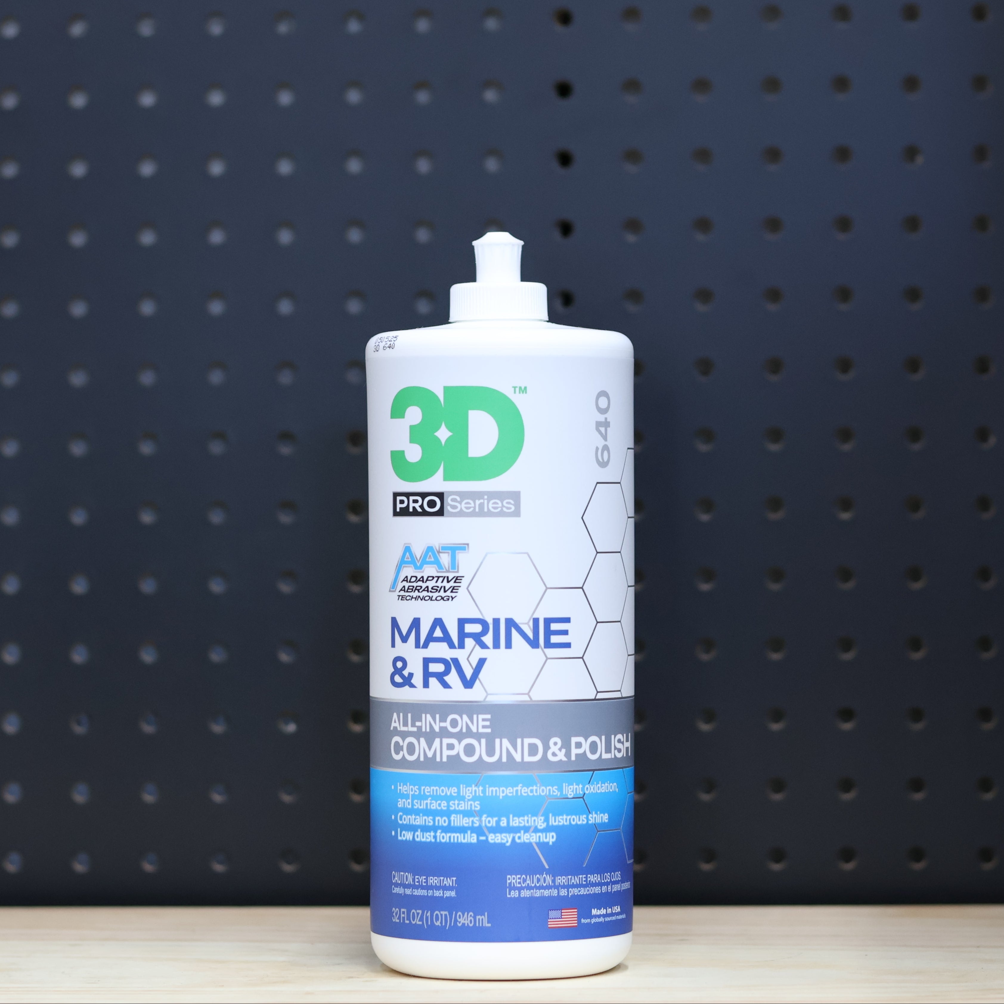 3D Car Care 3D Marine & RV All-In-One Compound & Polish - professional paint correction compound