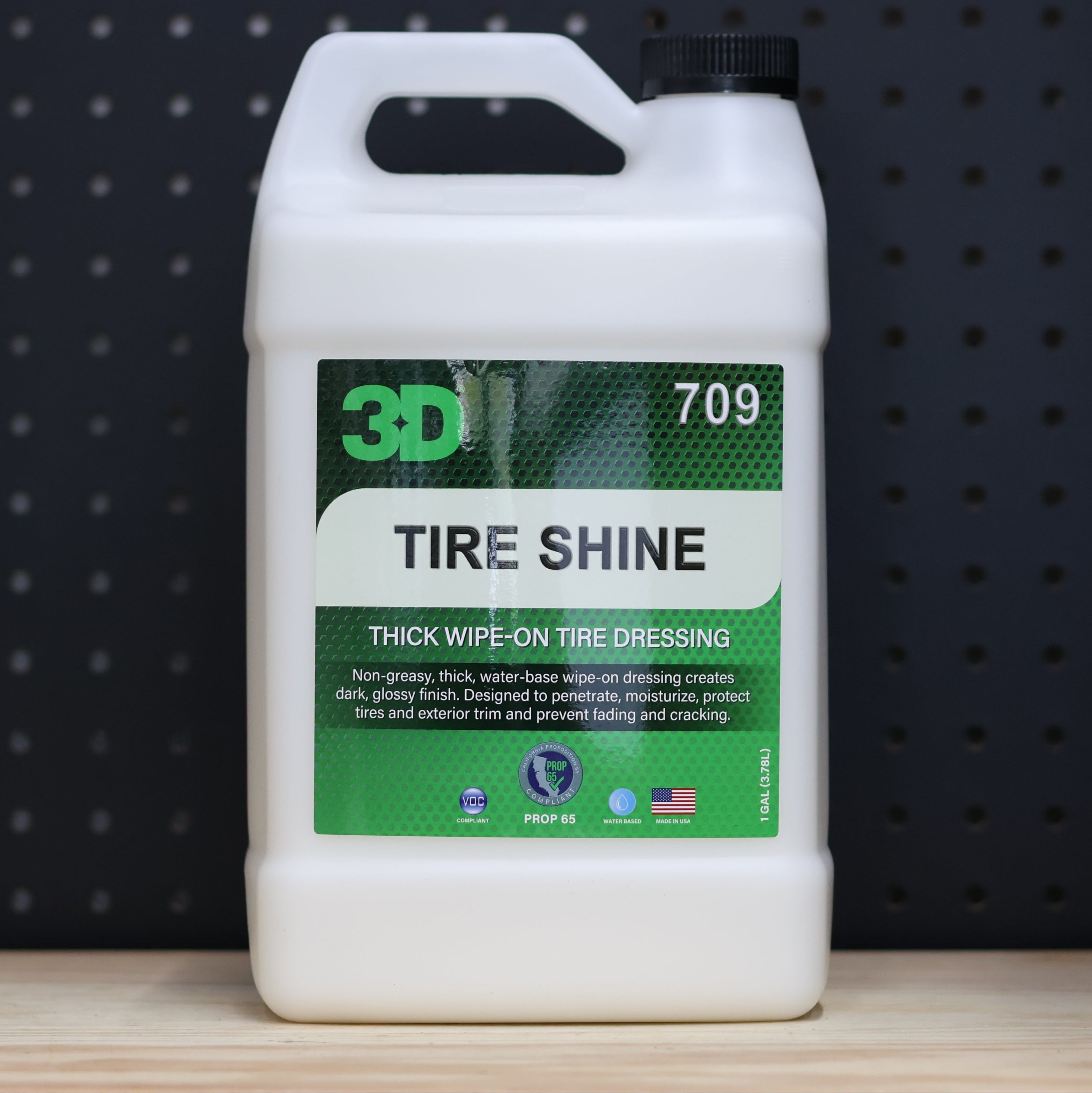 3D Car Care 3D TIRE SHINE GALLON - SiO2 ceramic tire dressing for lasting shine