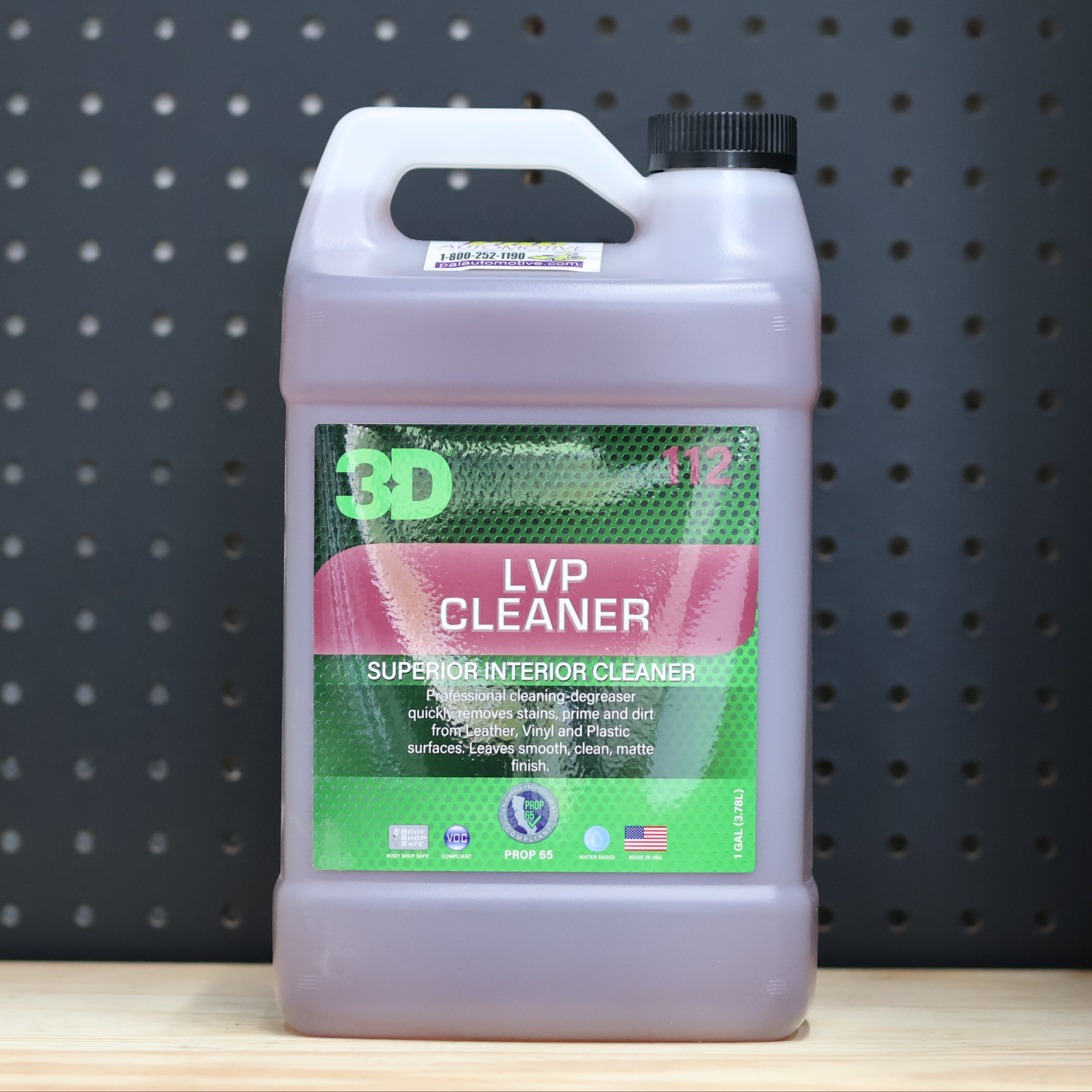 3D Car Care 3D LVP CLEANER GALLON - all-purpose interior cleaner for auto detailing