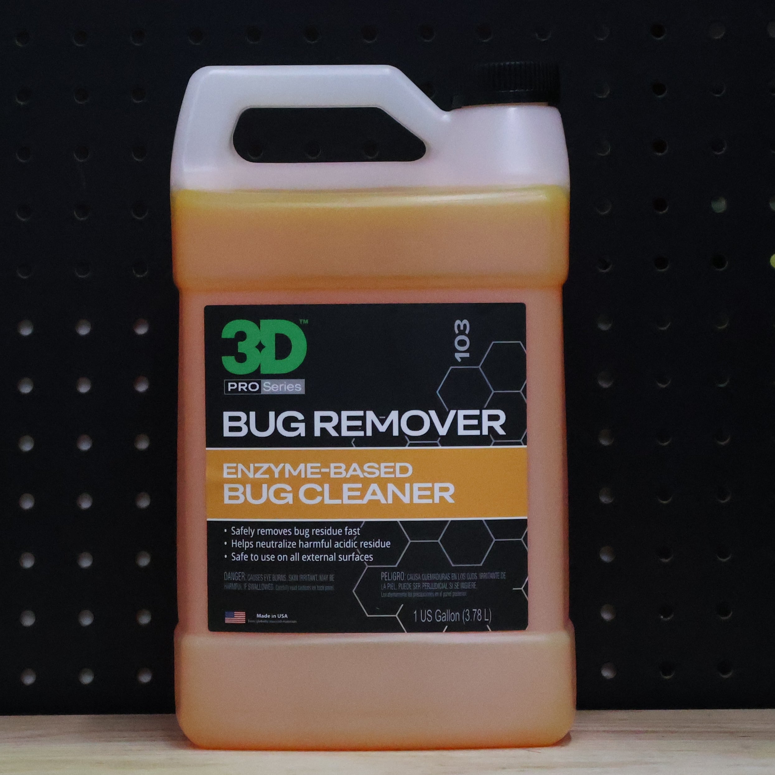 3D Car Care 3D BUG REMOVER GALLON - professional auto detailing tool accessory
