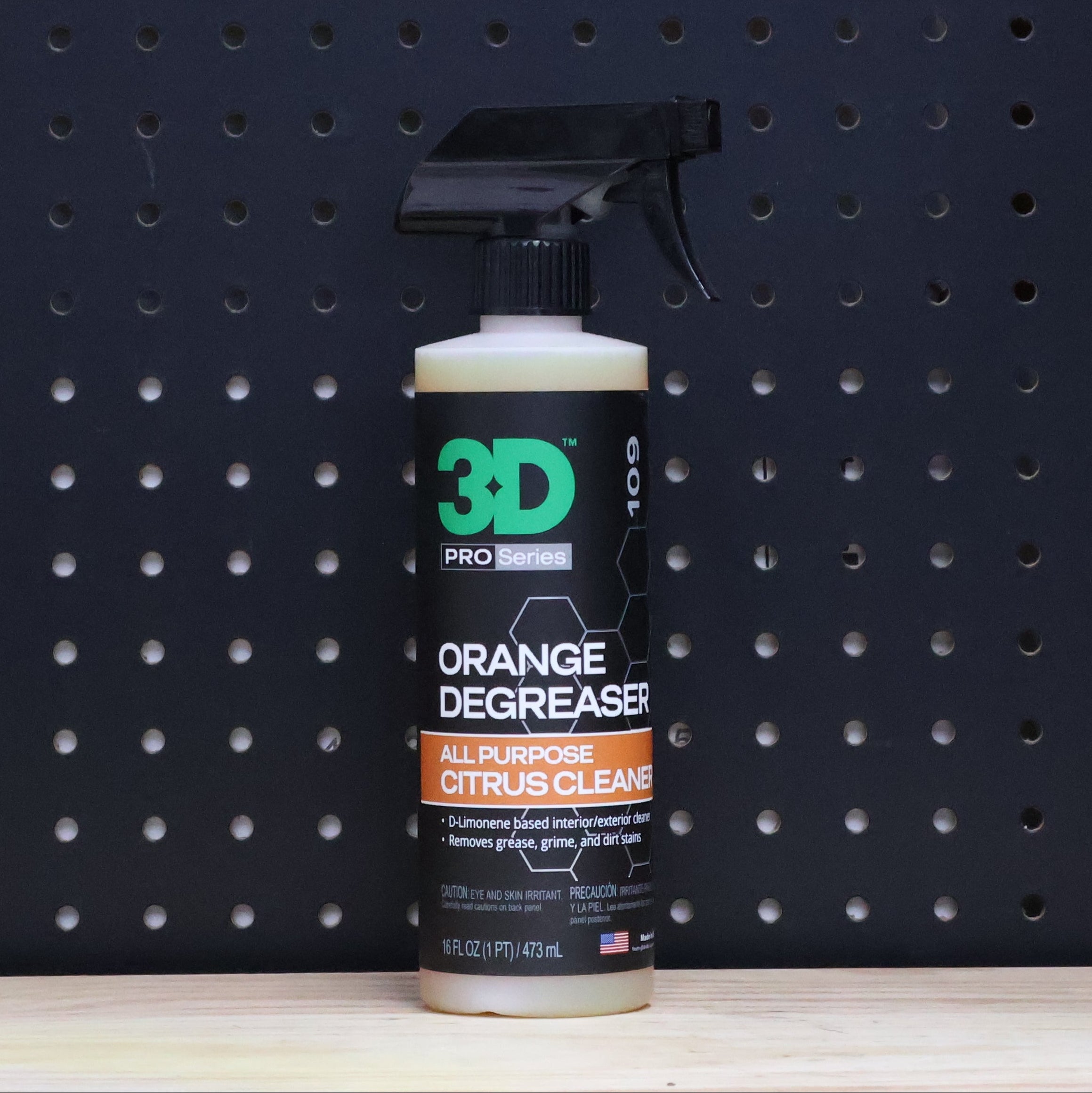 3D Car Care 3D ORANGE DEGREASER PINT - heavy-duty engine degreaser for auto detailing