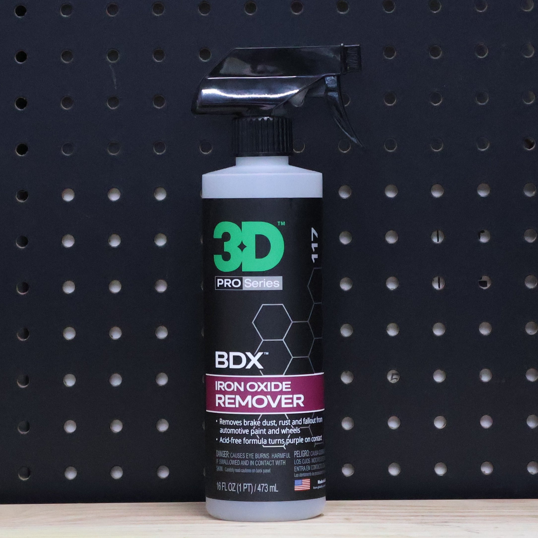 3D Car Care 3D BDX WHEEL CLEANER 16oz - iron-removing wheel cleaner for brake dust removal