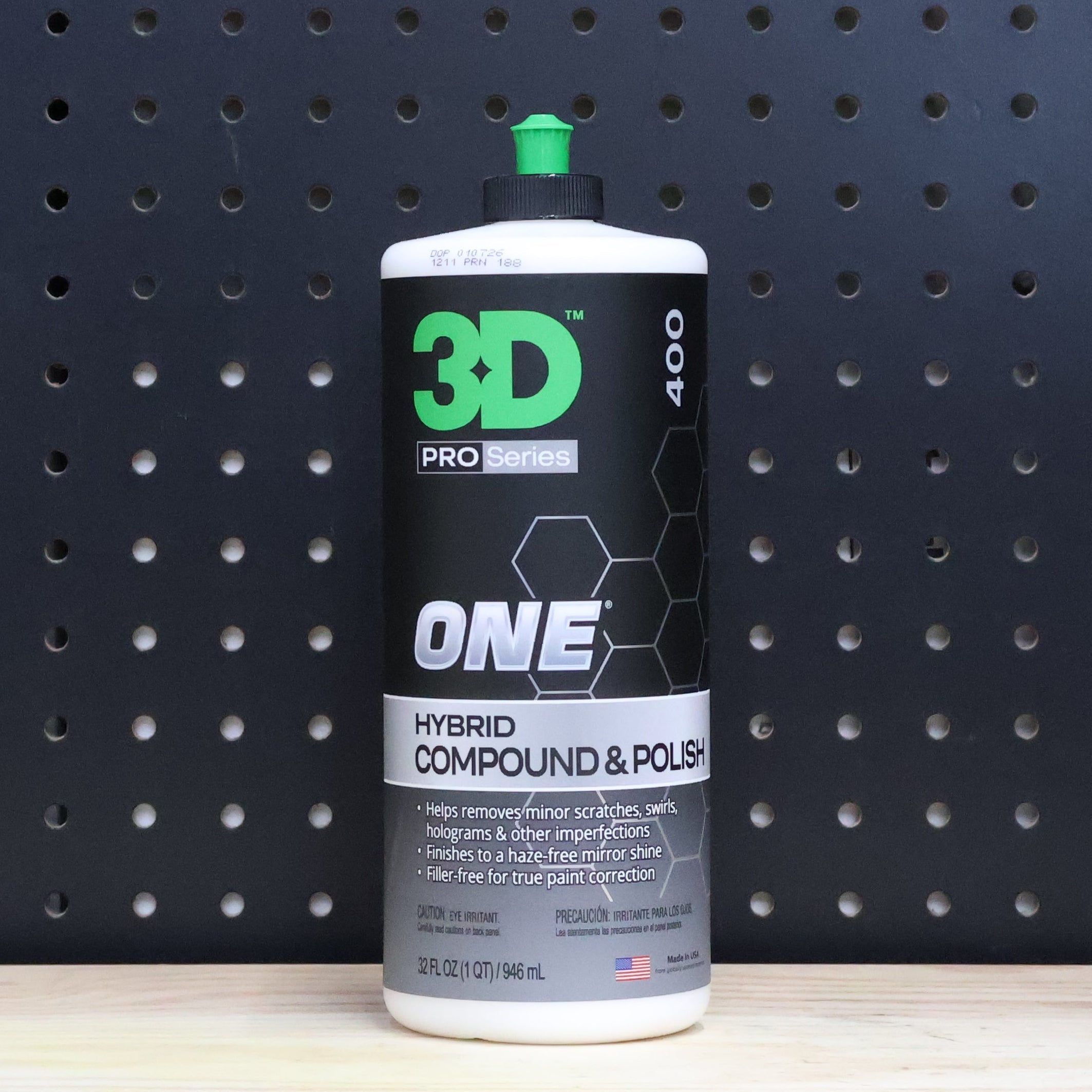 3D Car Care 3D ONE POLISH QUART - professional paint correction compound
