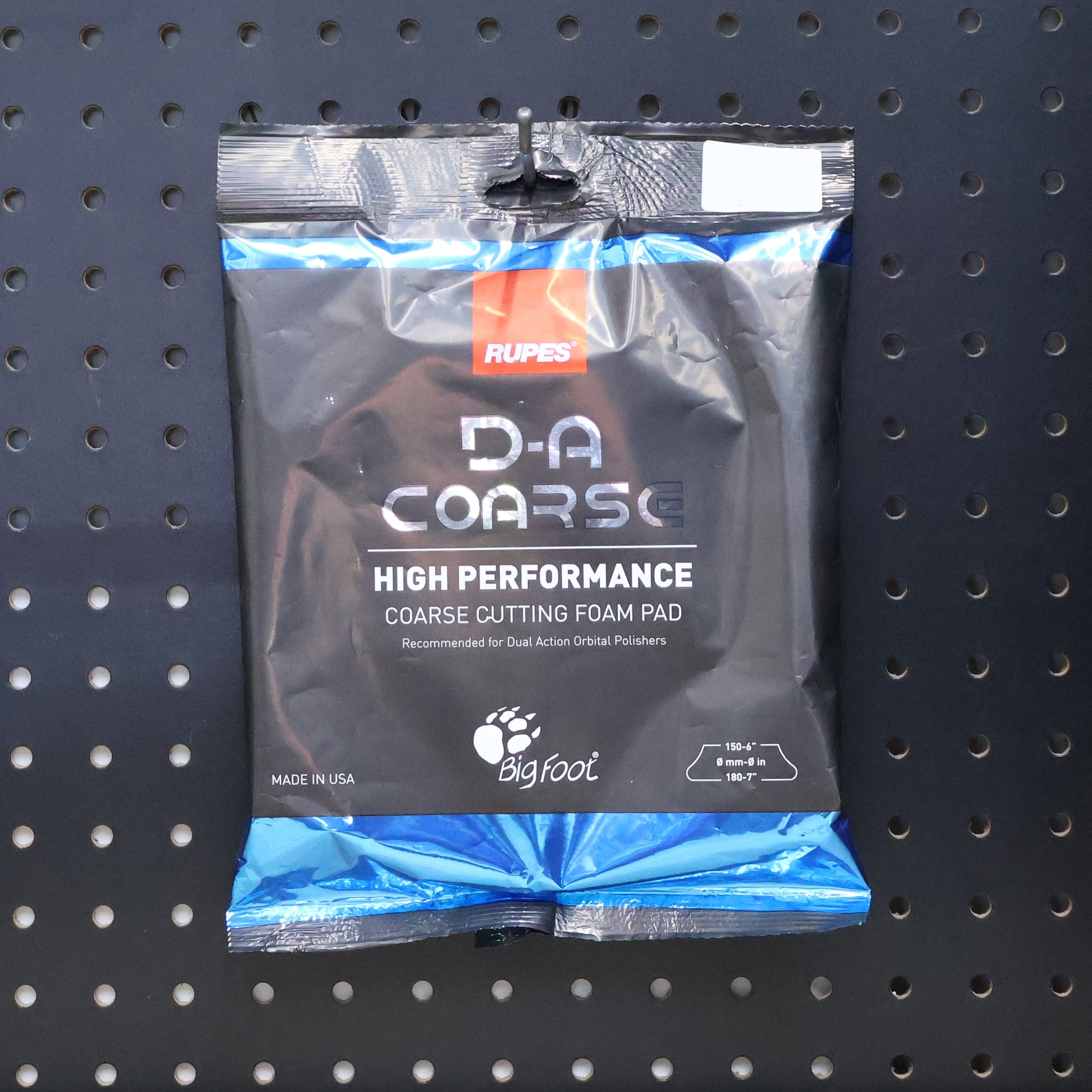 Rupes PAD, RUPES DA180H DA COARSE 7" BLUE - professional auto detailing tool accessory
