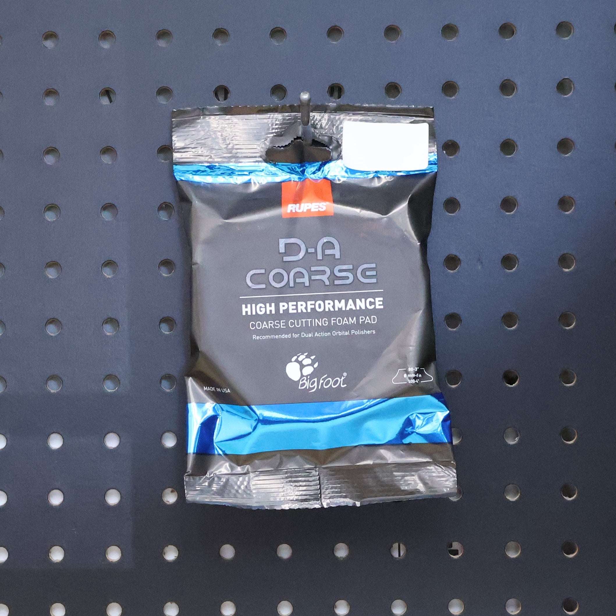Rupes PAD, RUPES DA100H DA COARSE 4" BLUE - professional auto detailing tool accessory