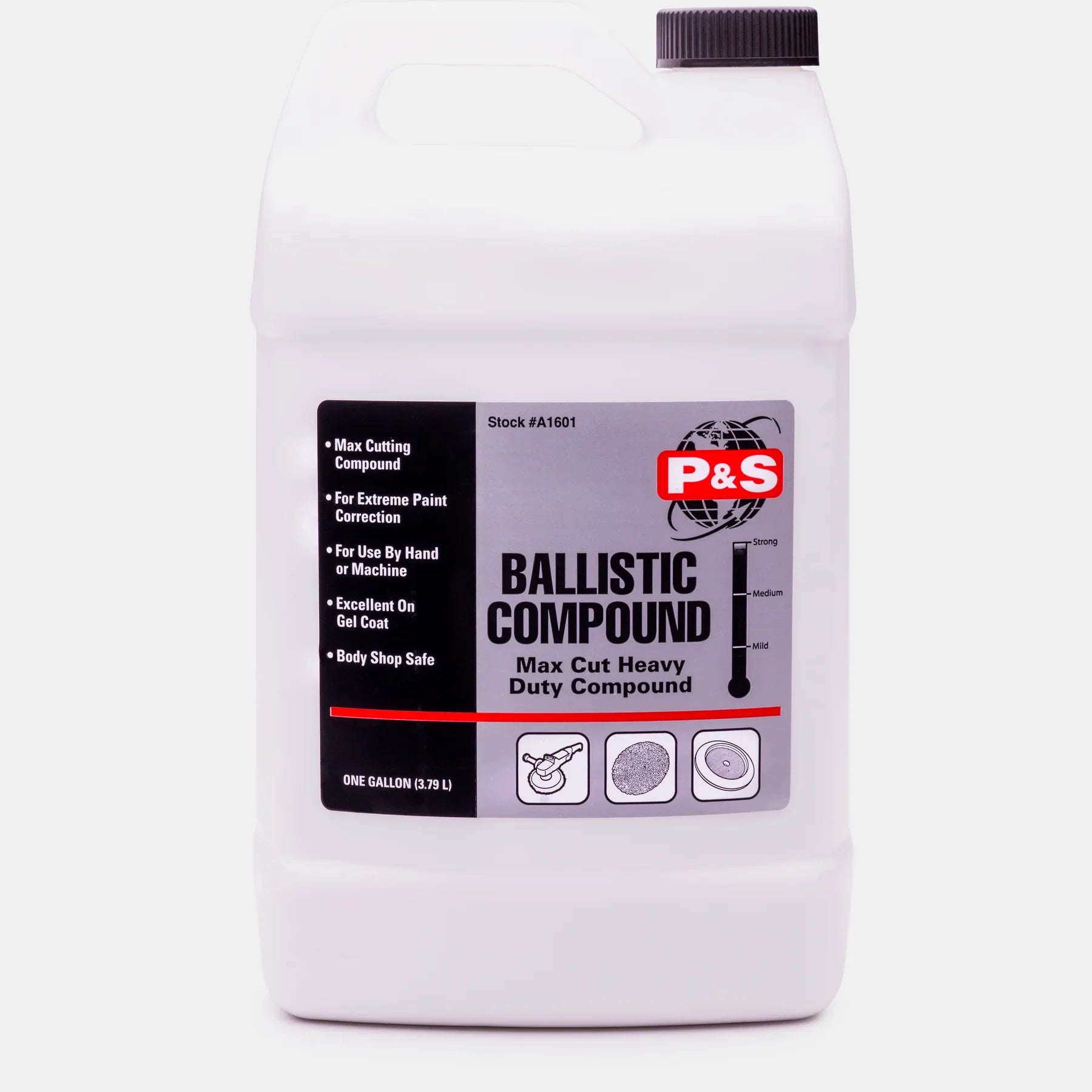 P&S Detailing Products P&S BALLISTIC MAX CUT COMPOUND GAL in use - professional detailing application
