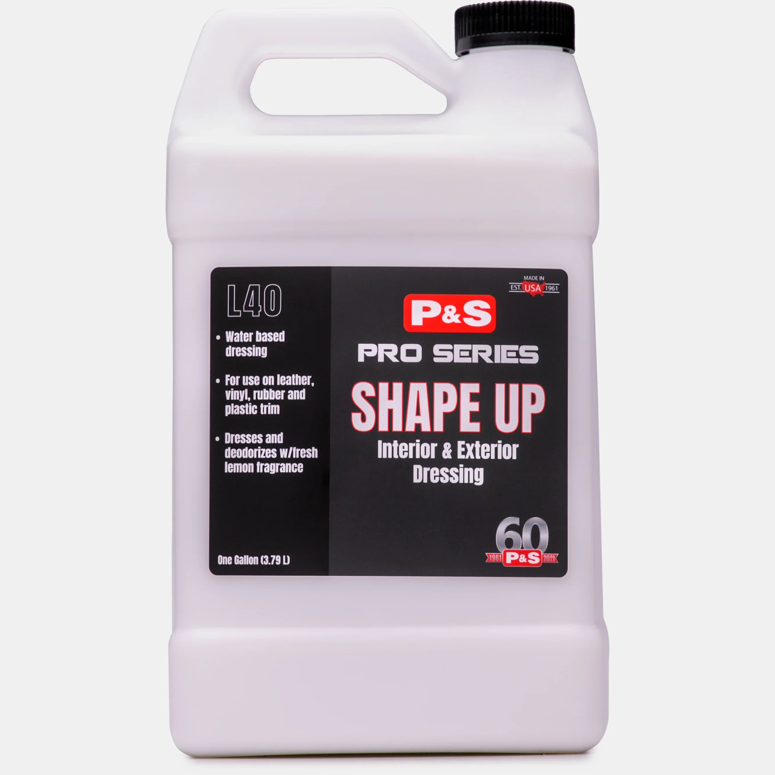 P&S Detailing Products P&S Shape-Up, Vinyl/Rubber Dressing 1Gal in use - professional detailing application