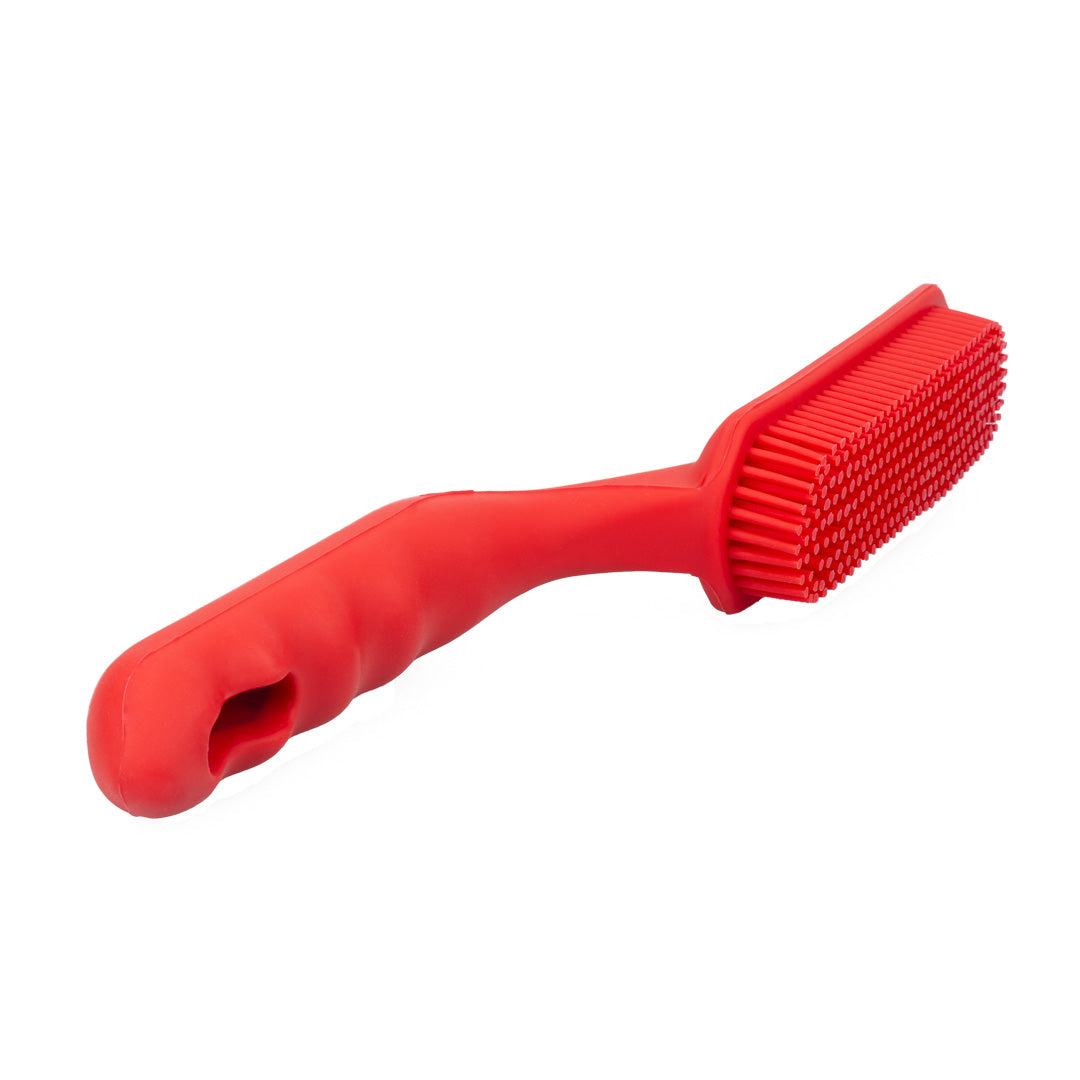 Silicone Brush Pet Hair and Lint Carpet & Upholstery Brush This silicone brush is a lifesaver for pet owners and car detailers alike. It uses static