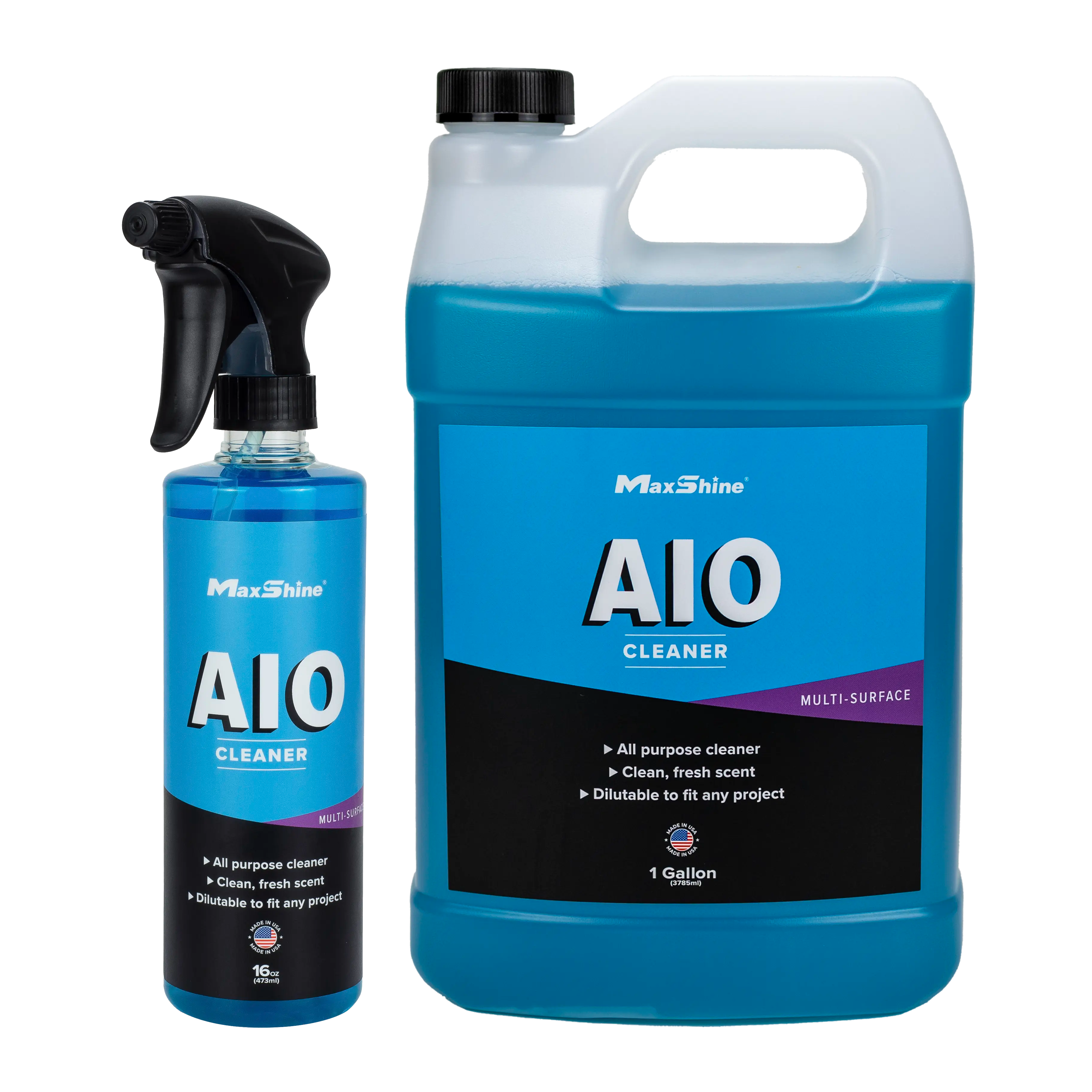Maxshine Interior Car Cleaner | AIO Cleaner - 16oz, 1gal - professional auto detailing tool accessory
