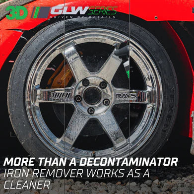 3D Car Care 3D GLW IRON REMOVER 64 OZ product closeup - auto detailing equipment
