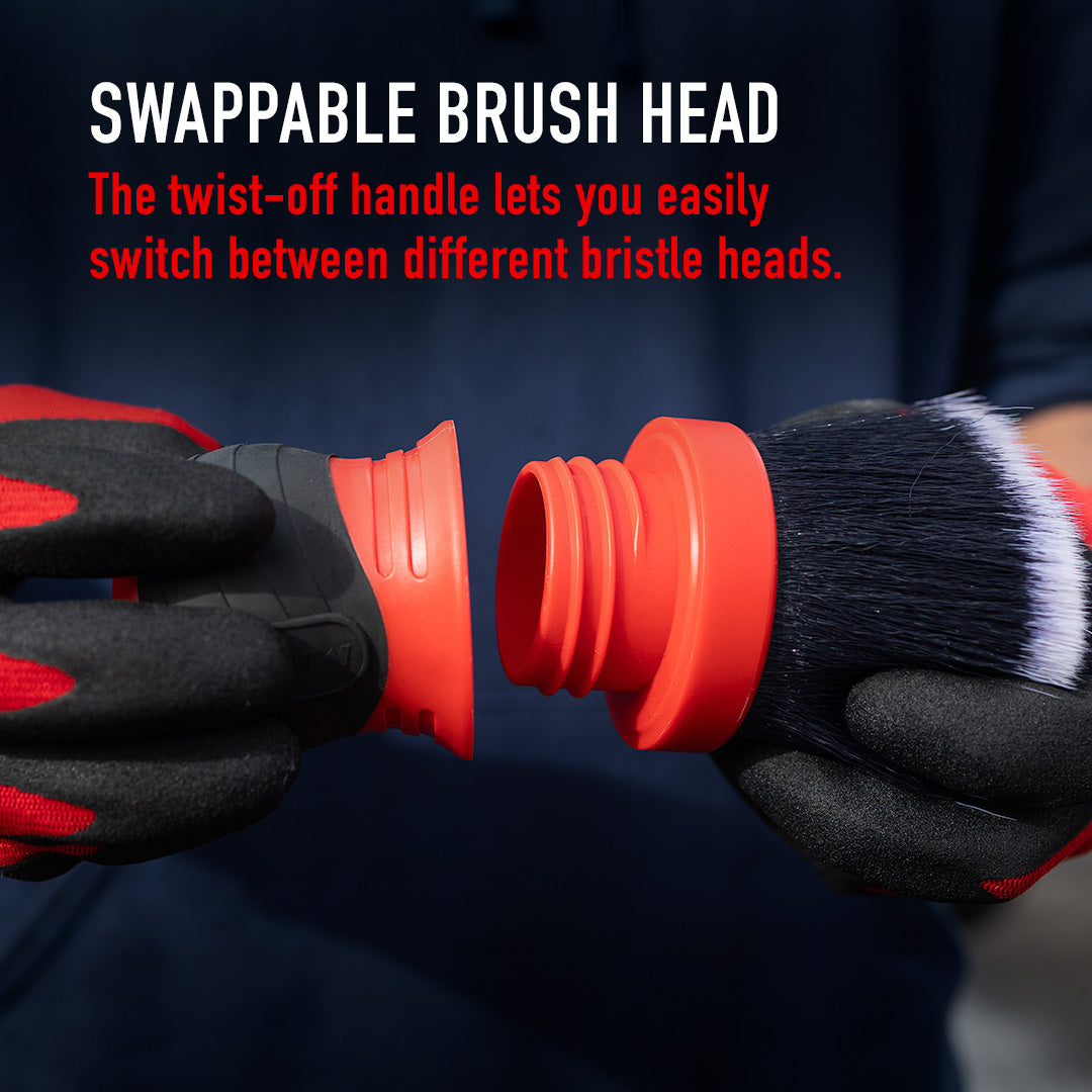 Large Brush - Curved Grip, Large Soft Bristles