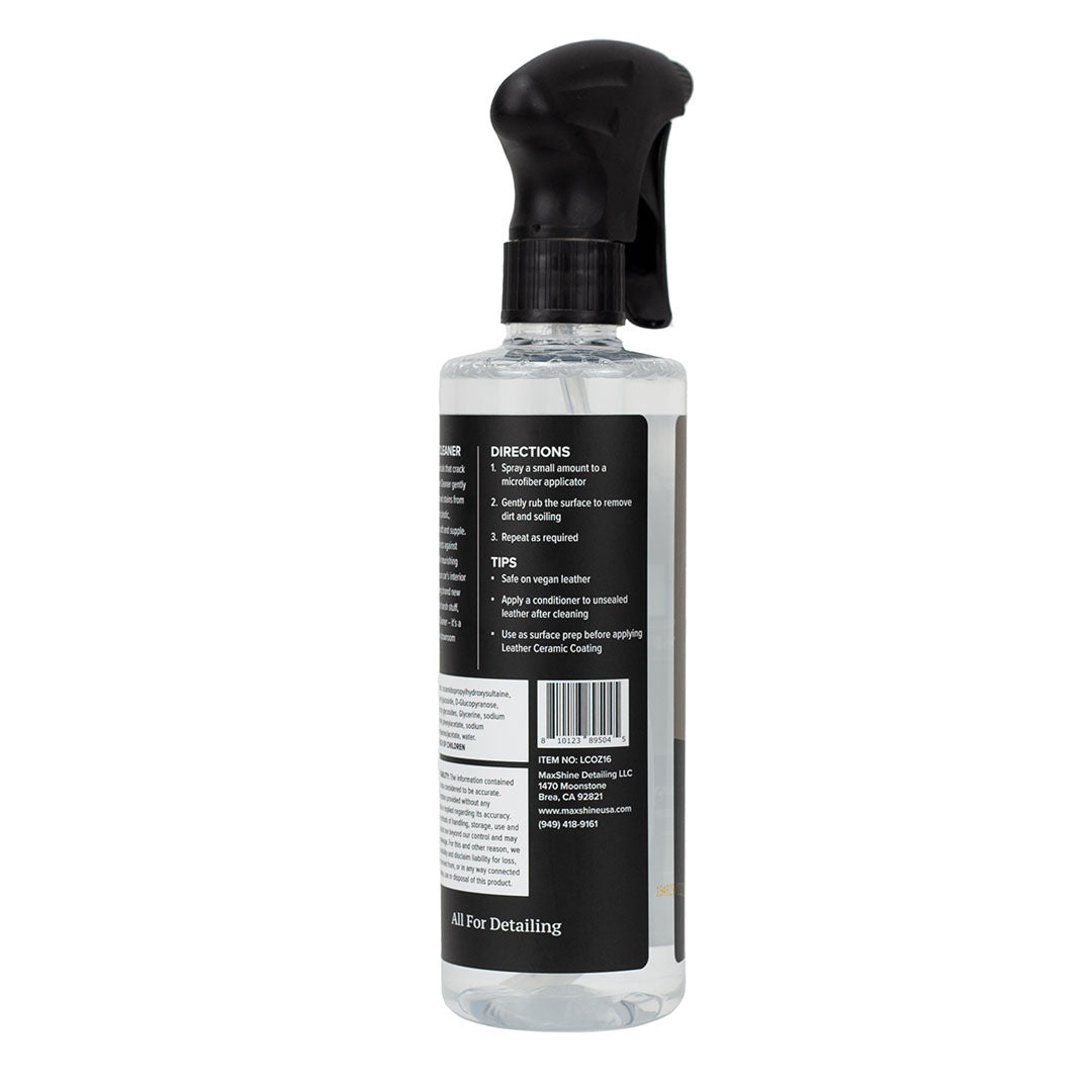 Leather Cleaner Car Interior Cleaner and Protectant Ditch harsh chemicals that crack and fade! Leather Cleaner gently deep cleans dirt and stains from leather