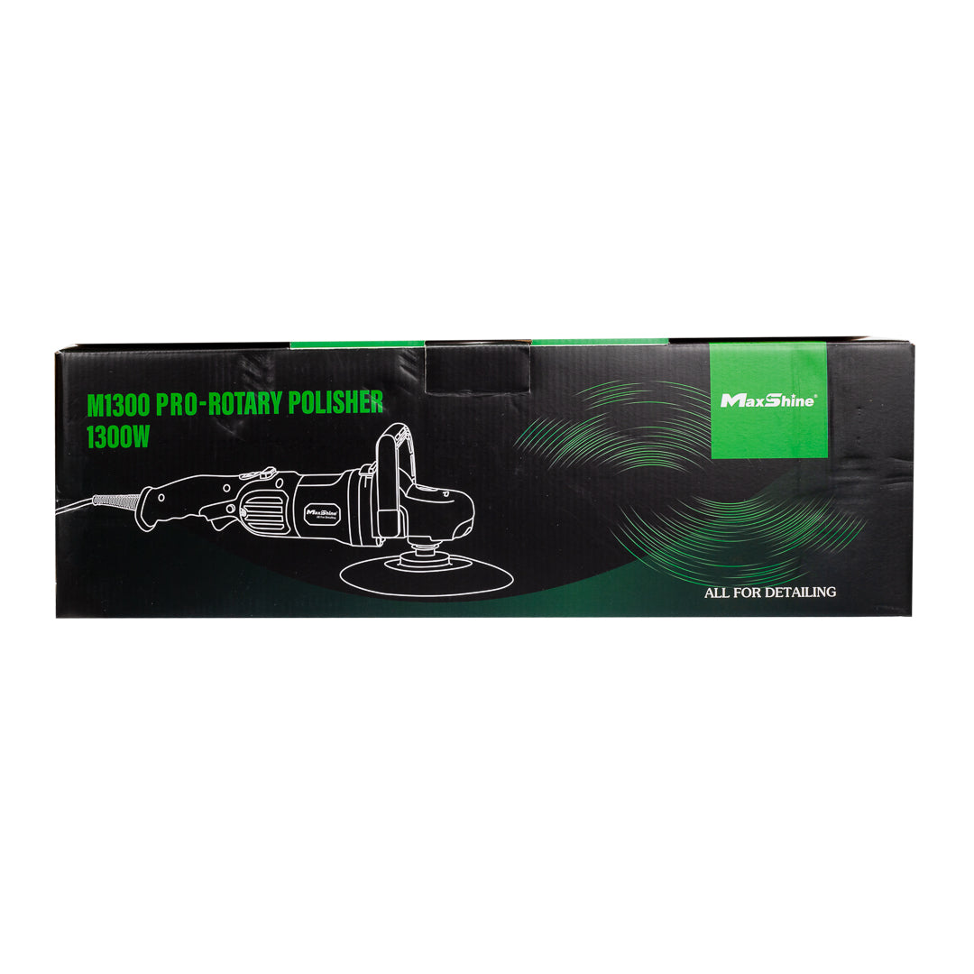 M1300 Pro Rotary Polisher This rotary polisher, the powerful M1300 Pro, is the ultimate choice for professionals and enthusiasts. With a potent 1300-watt motor