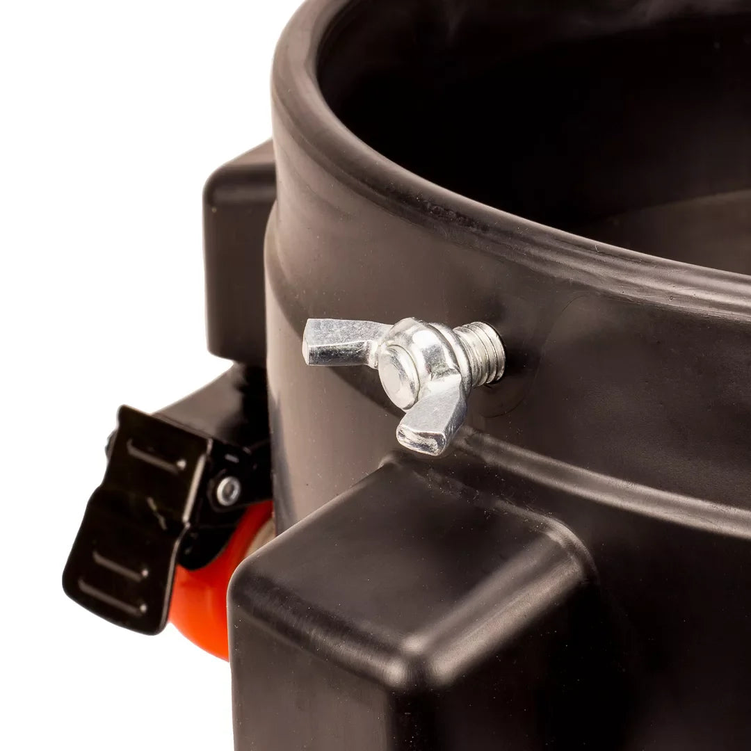 Rolling Bucket Dolly The Rolling Bucket Dolly is your car washing hero. This handy caddy boasts 360-degree swivel wheels for effortless maneuvering, holding