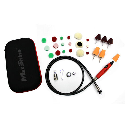 Maxshine Mini Rotary Polishing System in use - professional detailing application