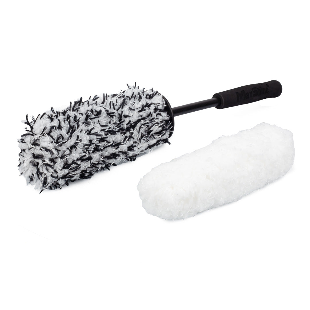 Soft Wheel Brush with Replaceable Cover The soft wheel brush has a replaceable microfiber head and is anti-static and scratch-free, featuring a metal-free