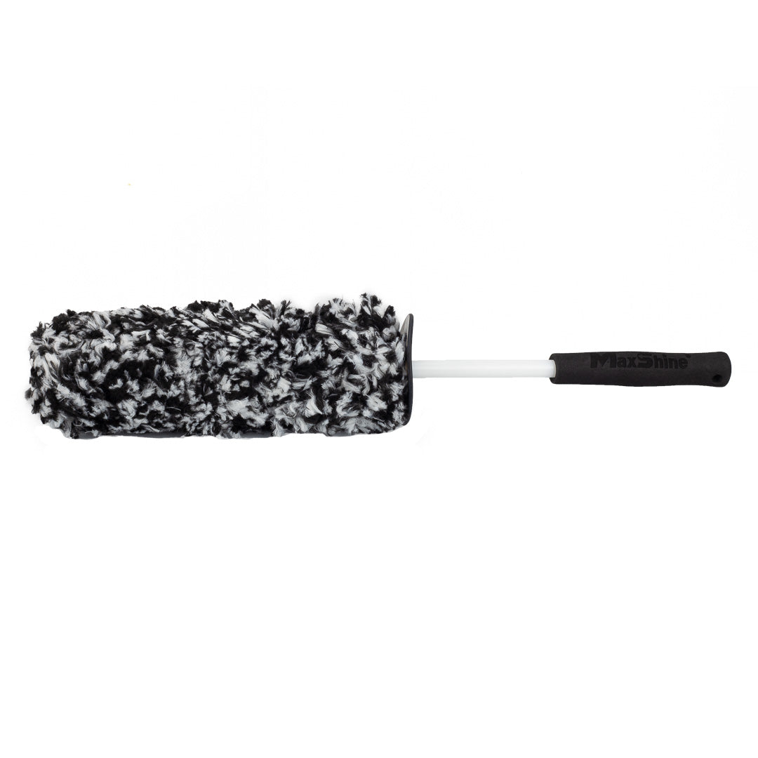 Maxshine Microfiber Wheel Brush Set in use - professional detailing application