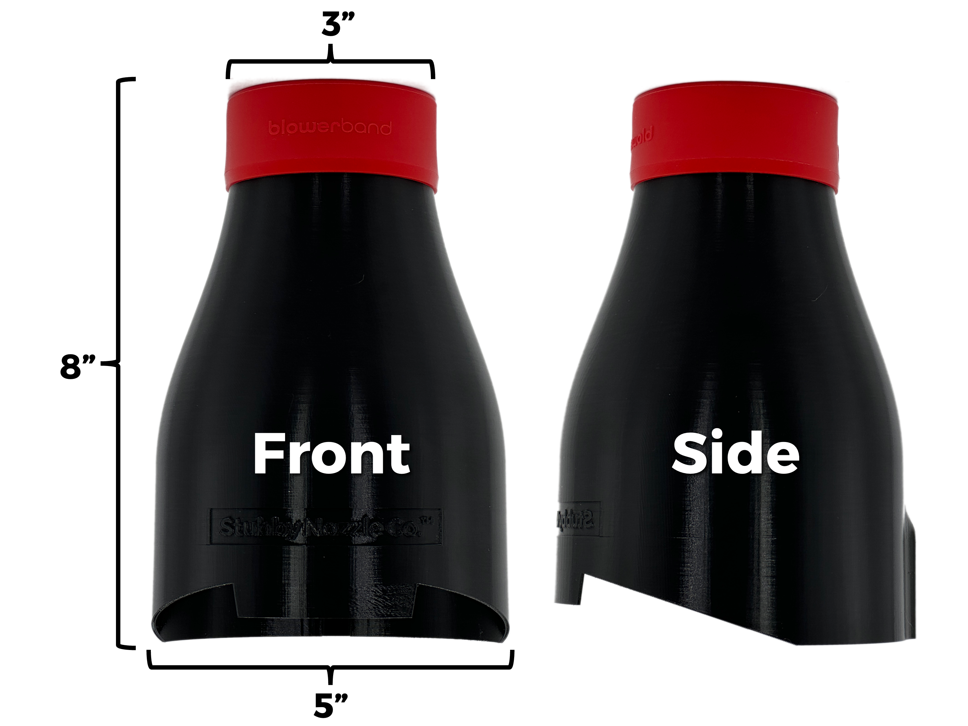 Stubby Nozzle Co. STUBBY® Car Drying Nozzle for Milwaukee M18 FUEL Gen III Single Battery Leaf Blower (3017-20) product closeup - auto detailing equipment