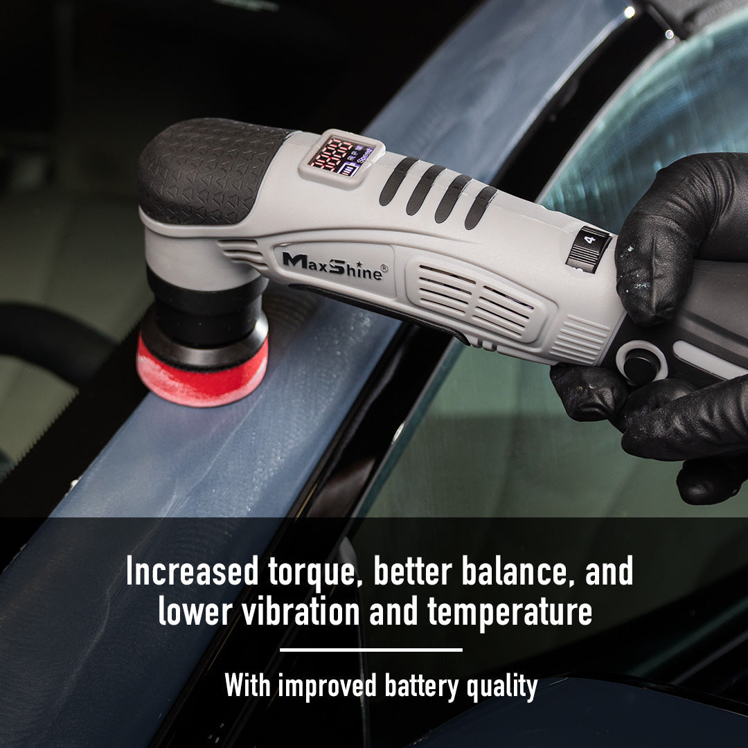 Cordless Dual Action Polisher Maximizing Mobility, Super Lightweight, Hybrid The Cordless Dual Action Polisher gives you full mobility to polish tight areas