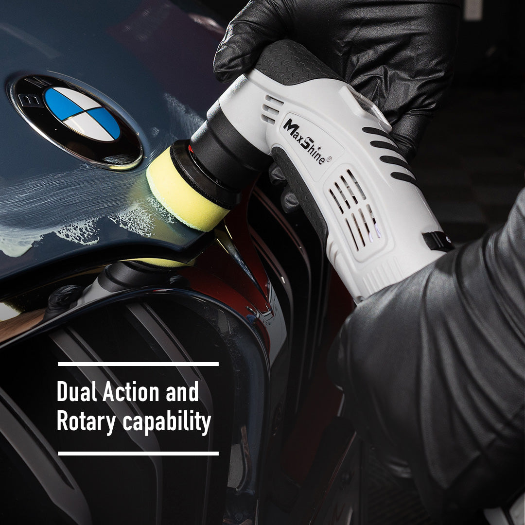 Cordless Dual Action Polisher Maximizing Mobility, Super Lightweight, Hybrid The Cordless Dual Action Polisher gives you full mobility to polish tight areas