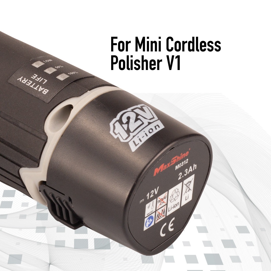 Polisher Battery Pack MaxShine Mini Cordless Polisher This polisher battery pack is the ultimate power solution for uninterrupted detailing and designed to