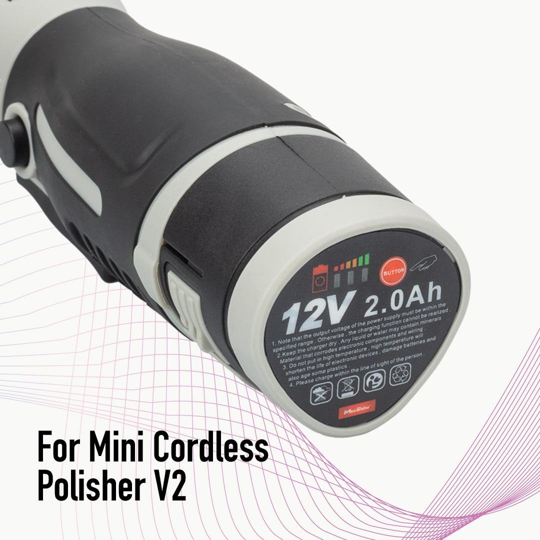 Polisher Battery Pack MaxShine Mini Cordless Polisher This polisher battery pack is the ultimate power solution for uninterrupted detailing and designed to