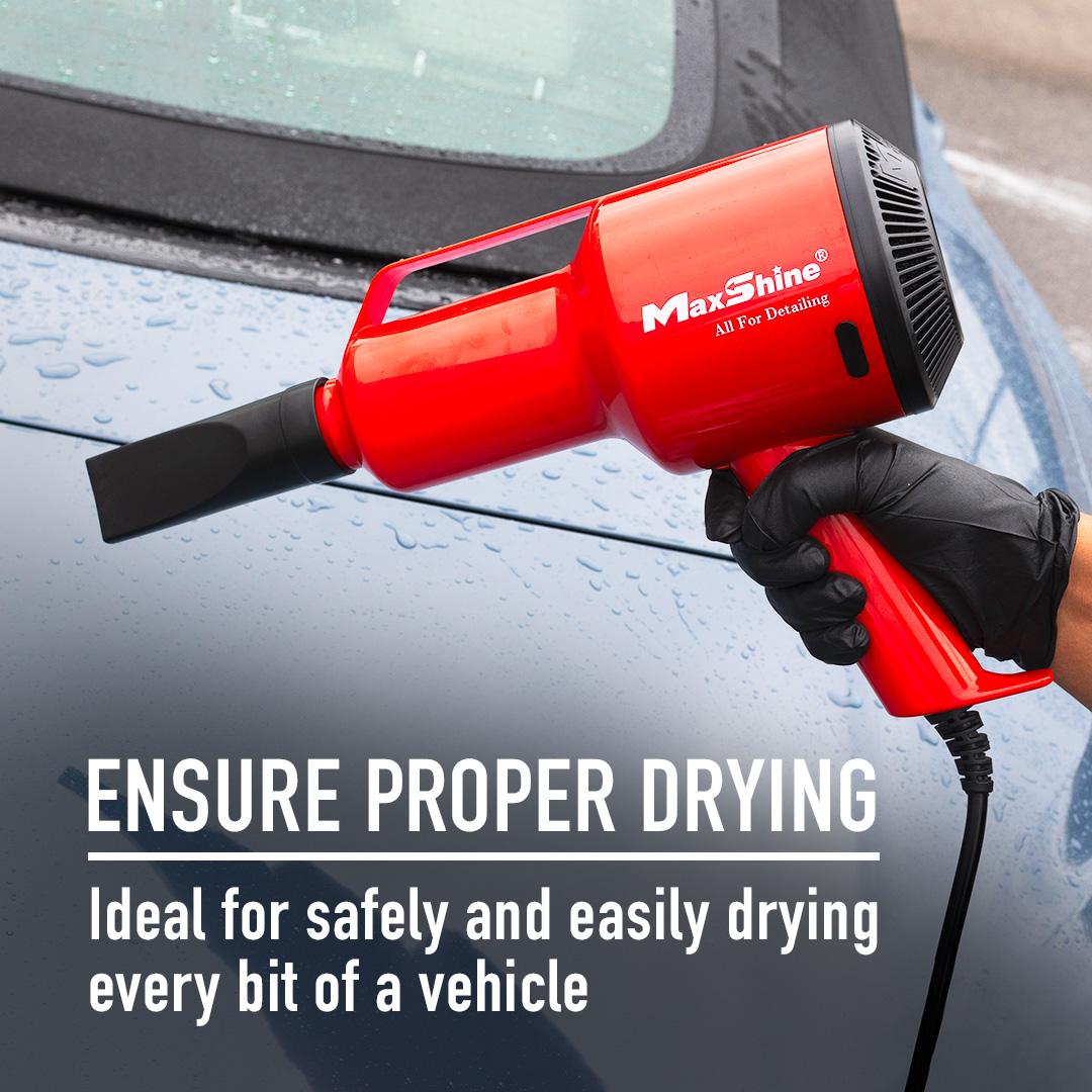 Handheld Dryer For Car – Powerful Air Flow, Filtered Air, Long Power Cord for Extensive Reach The Handheld Dryer enhances car detailing, providing convenience
