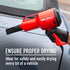 Handheld Dryer For Car – Powerful Air Flow, Filtered Air, Long Power Cord for Extensive Reach The Handheld Dryer enhances car detailing, providing convenience