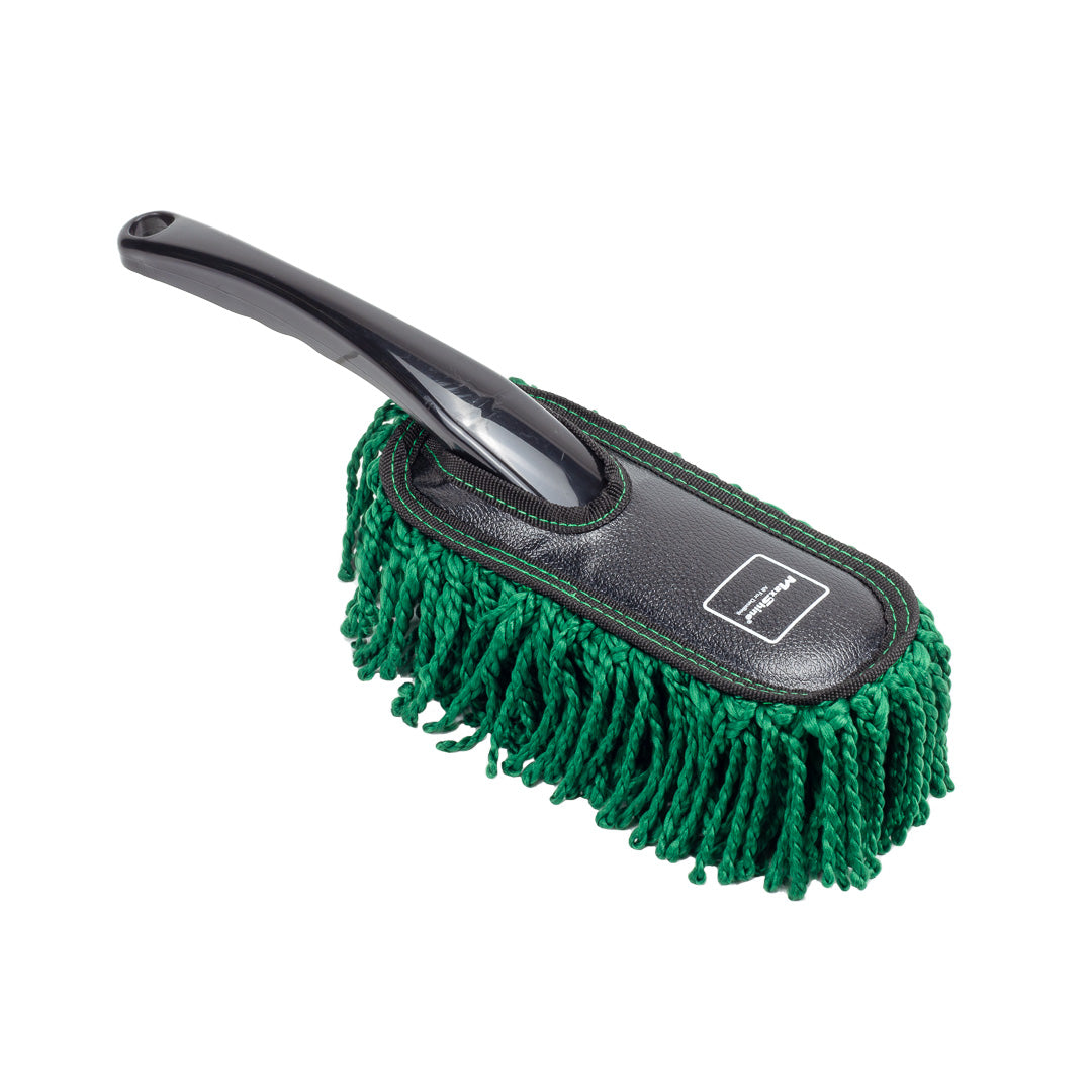 Car Dusters Interior & Exterior Car Detailing Each car duster gently attracts and lifts dust, pollen, and debris without leaving scratches or residue. The