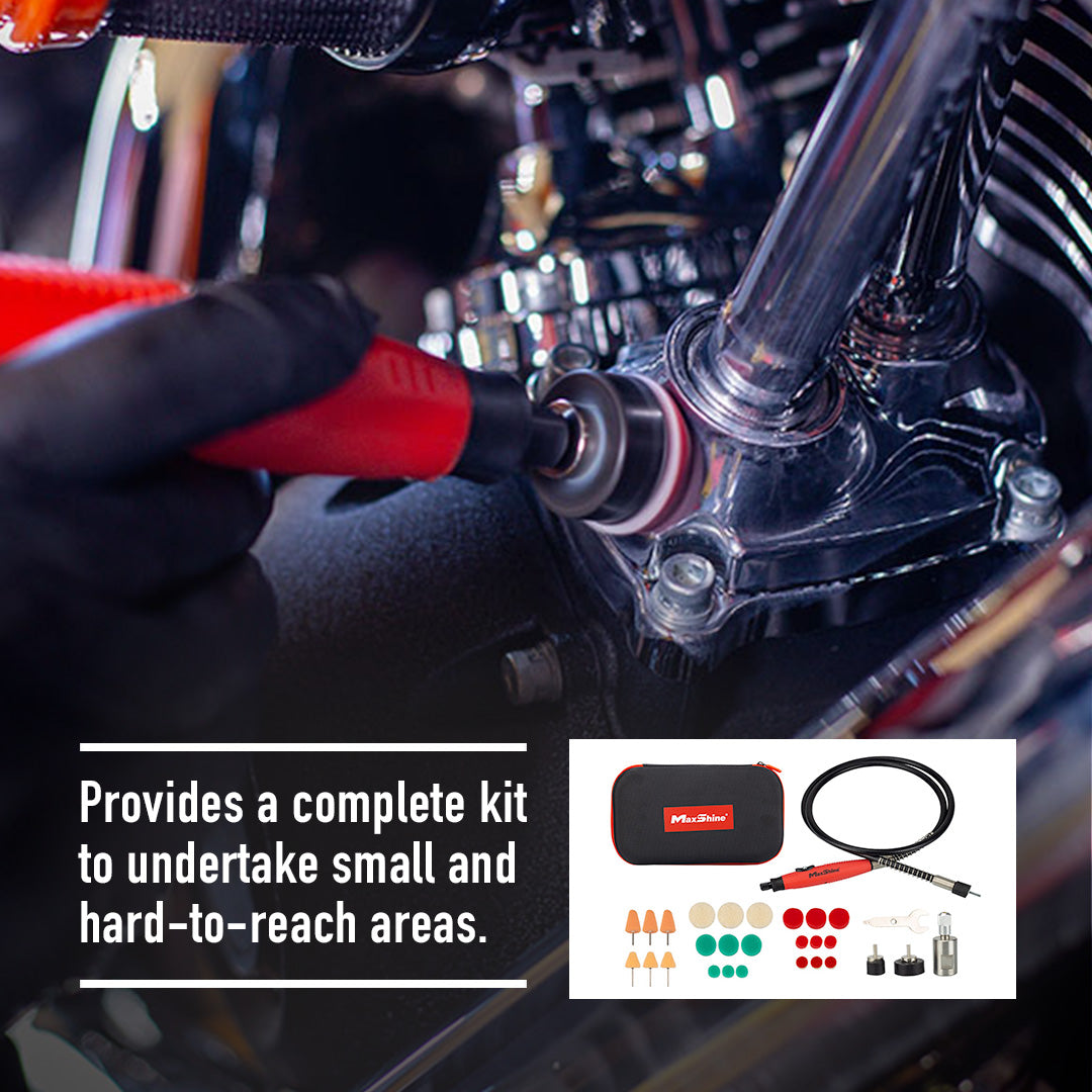 Rotary Tool Kit Mini Polishing System & Shaft Extension Set Our rotary tool kit is a comprehensive solution that combines the Mini Polishing System with the