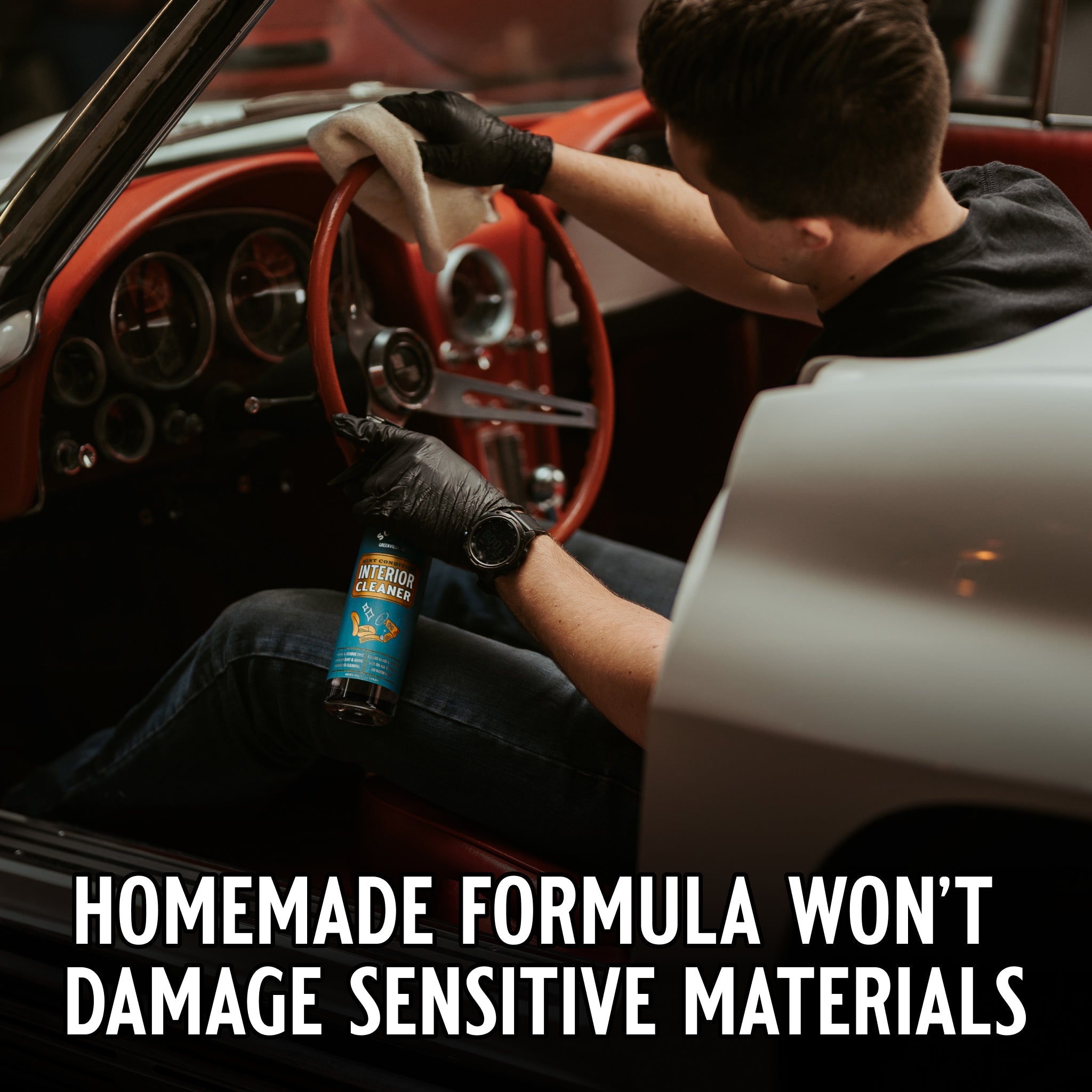When life’s messes show up... Mint Condition with BioSafe Formula™ is perfect for erasing fingerprints, dirt, dust, and grime from all hard surfaces inside