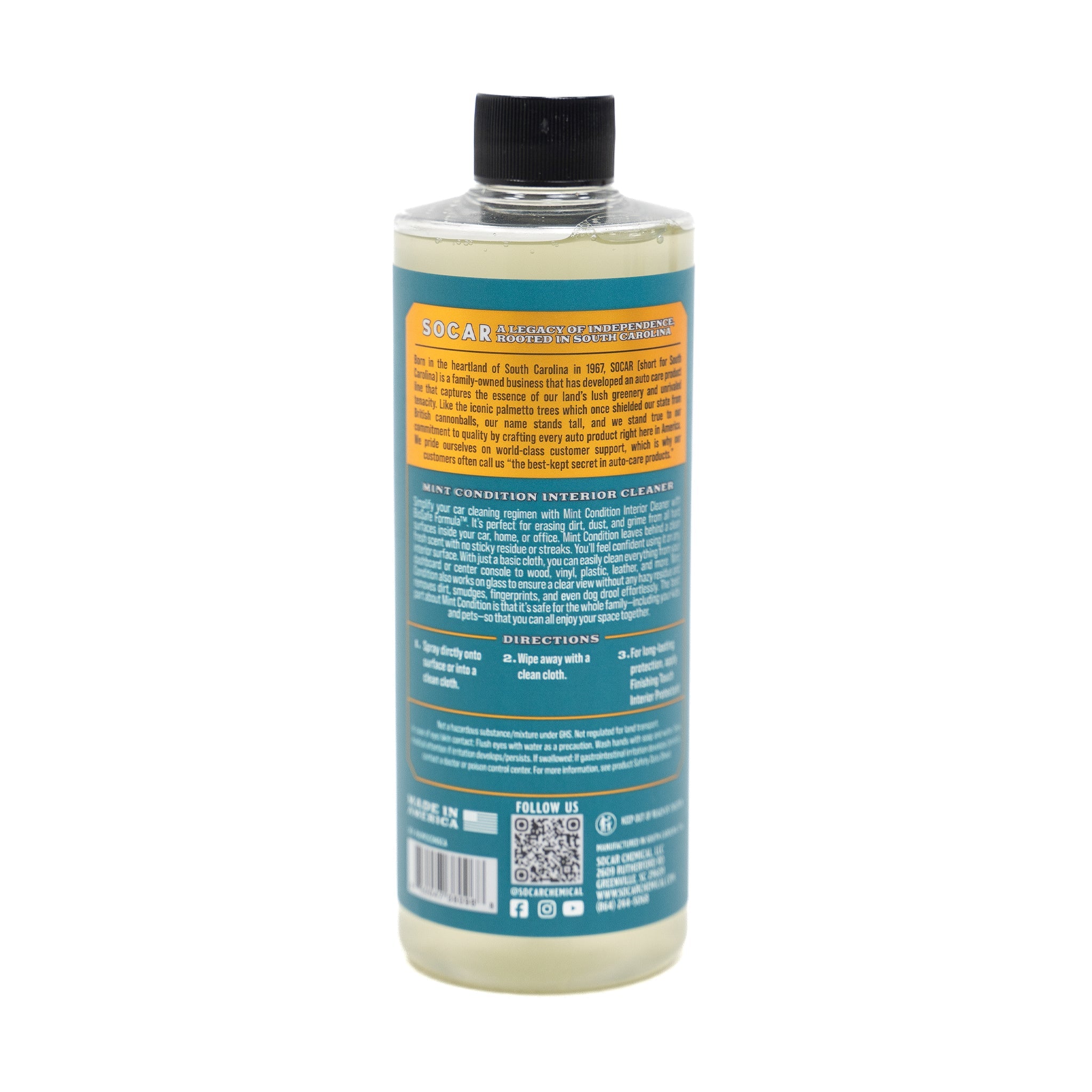 When life’s messes show up... Mint Condition with BioSafe Formula™ is perfect for erasing fingerprints, dirt, dust, and grime from all hard surfaces inside
