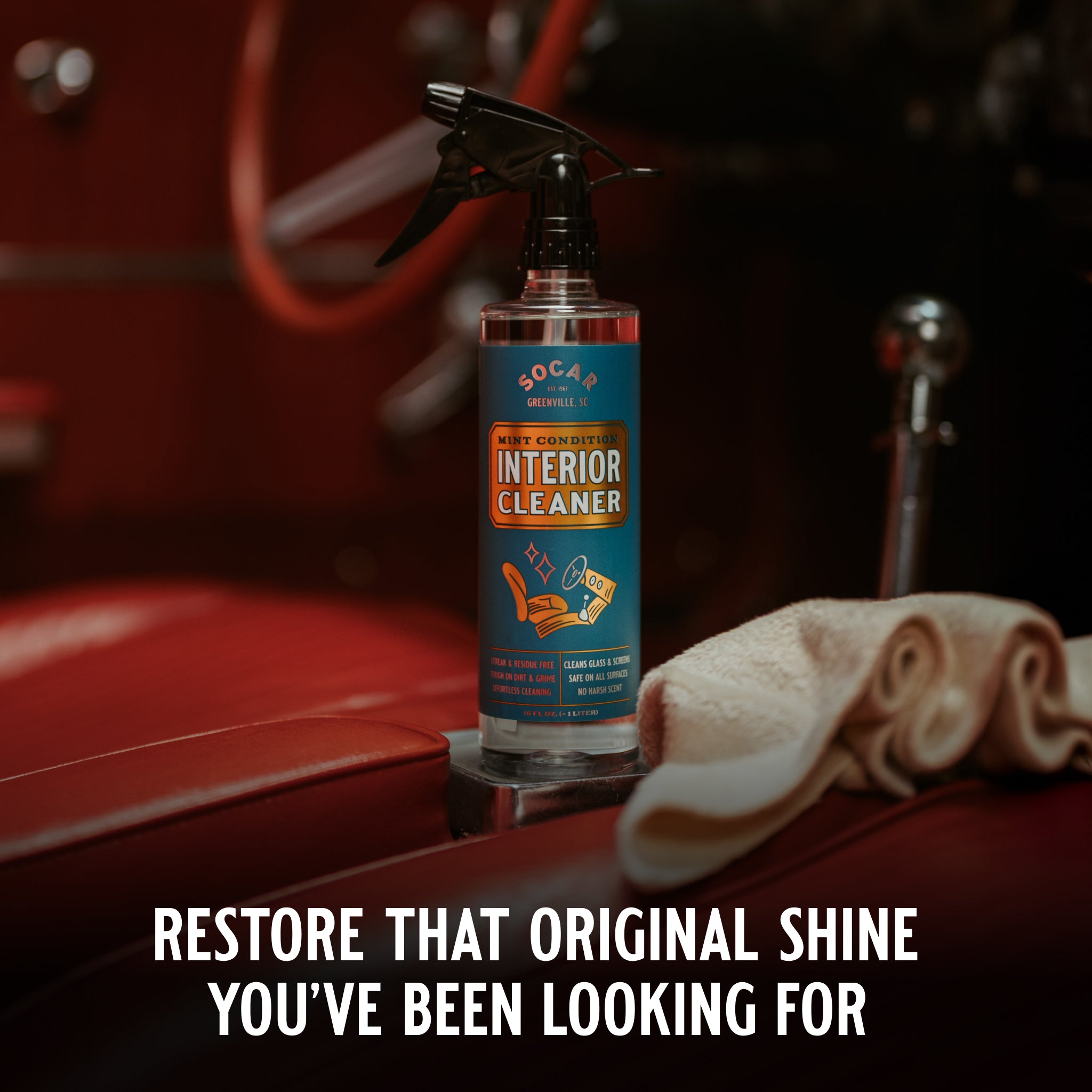 When life’s messes show up... Mint Condition with BioSafe Formula™ is perfect for erasing fingerprints, dirt, dust, and grime from all hard surfaces inside