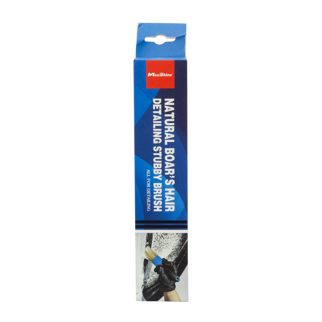 Stubby Brush For Car Detailing The stubby brush for car detailing maximizes user comfort with its textured stubby handle and ergonomic grip. It further
