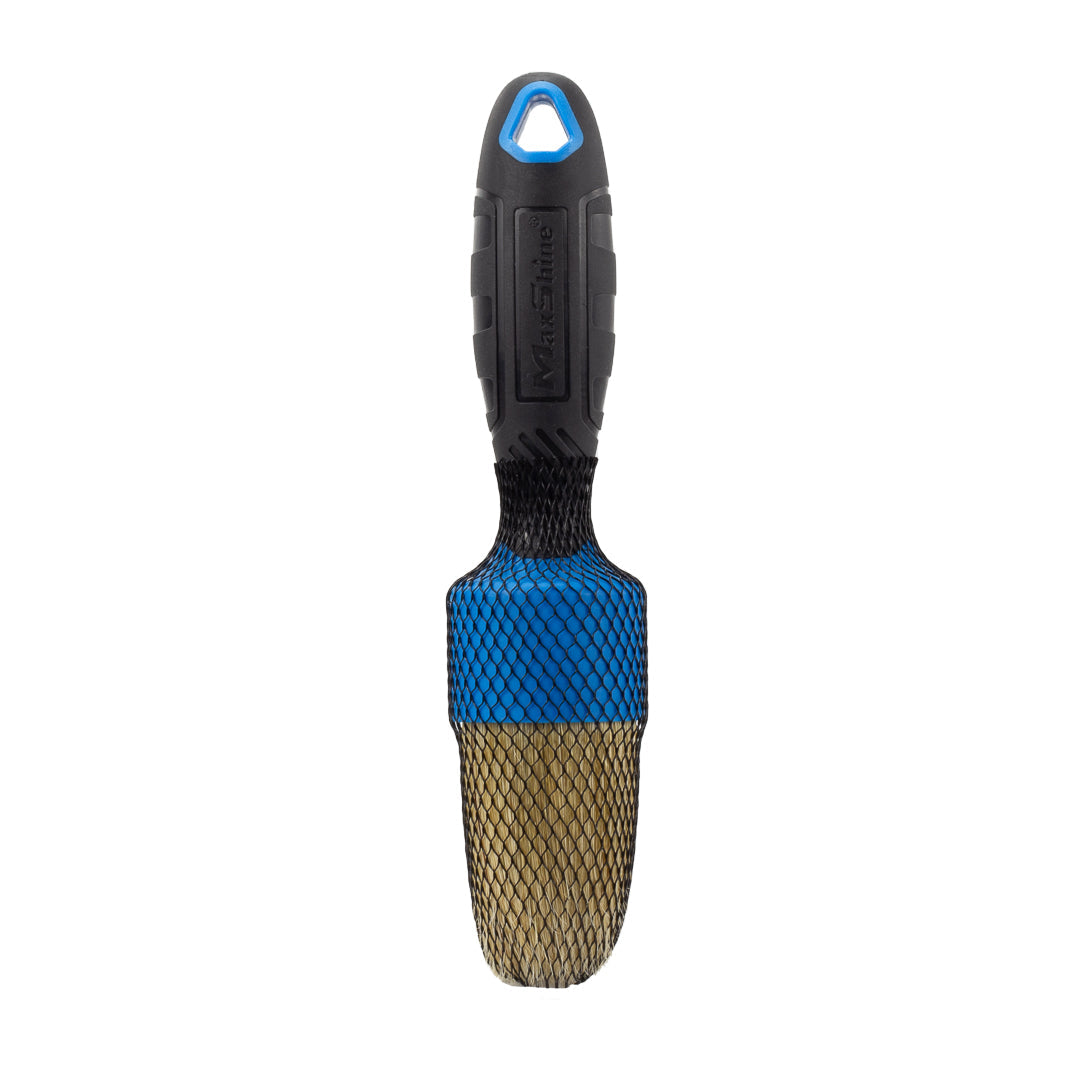 Stubby Brush For Car Detailing The stubby brush for car detailing maximizes user comfort with its textured stubby handle and ergonomic grip. It further