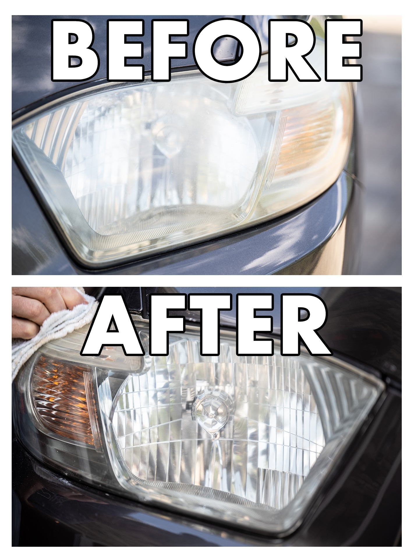 New Light Plastic Lens Cleaner is designed to restore faded, foggy, and yellowed plastic headlight lenses to their original clarity and color. With ultra-fine