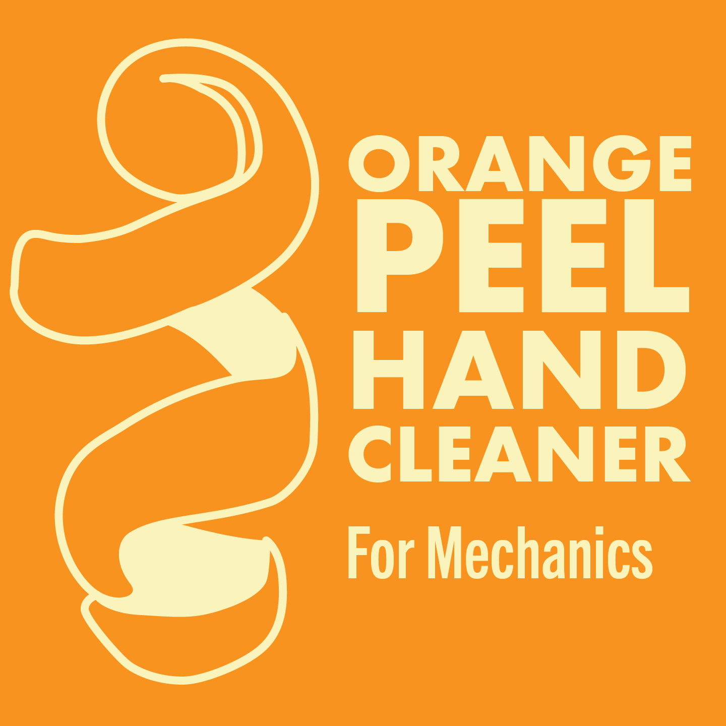 Orange Peel Hand Cleaner is a safe, mild, biodegradable hand cleaner with heavy duty strength for mechanics and makers! Made with highly effective grease