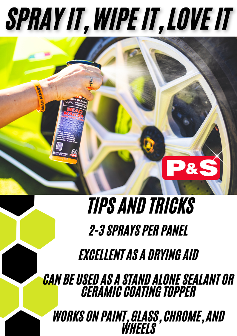 P&S Detailing Products P&S BEAD MAKER GALLON in use - professional detailing application